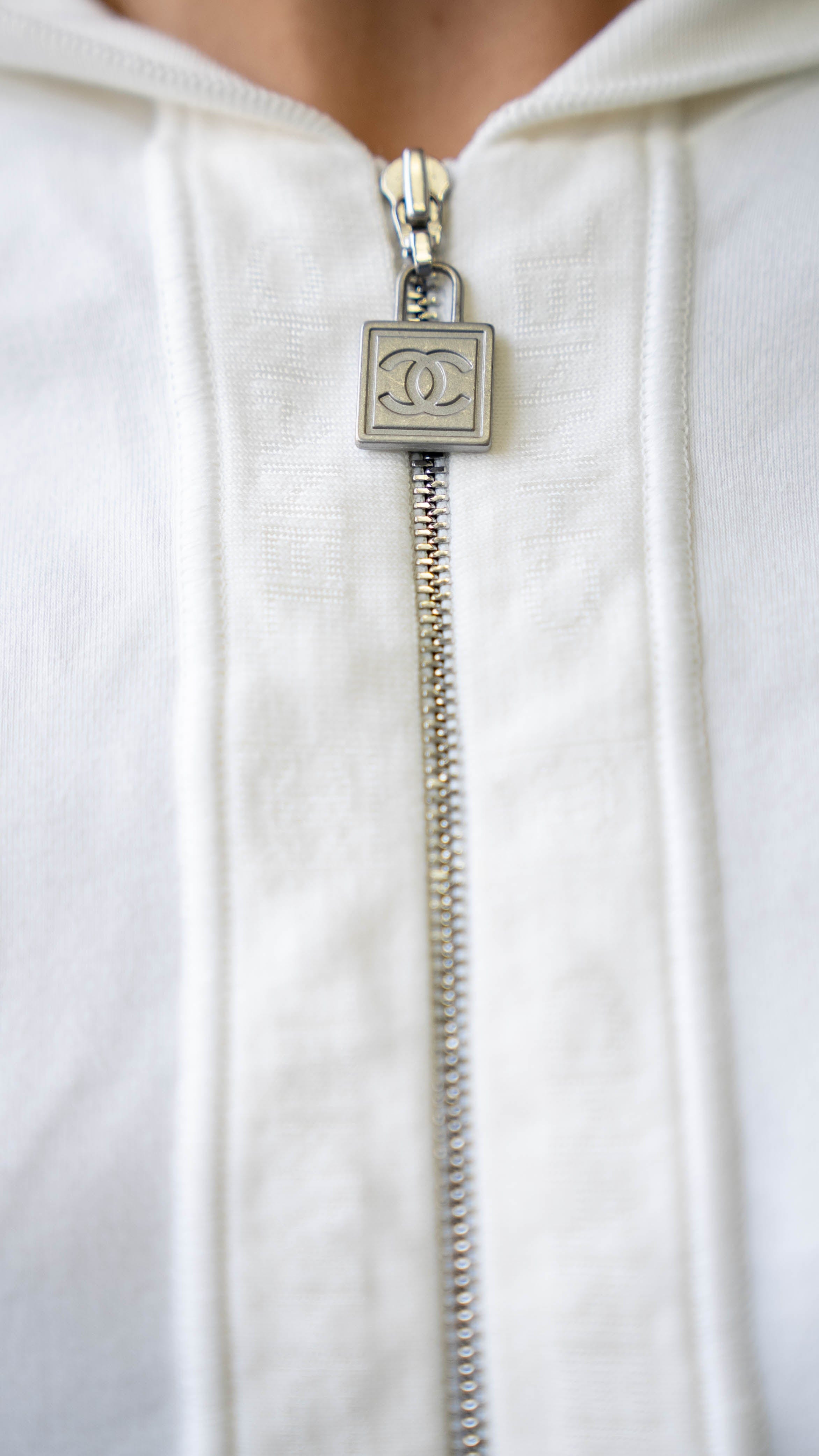 Chanel Chanel 06P Logo Hoodie Pants Set White ASL3791