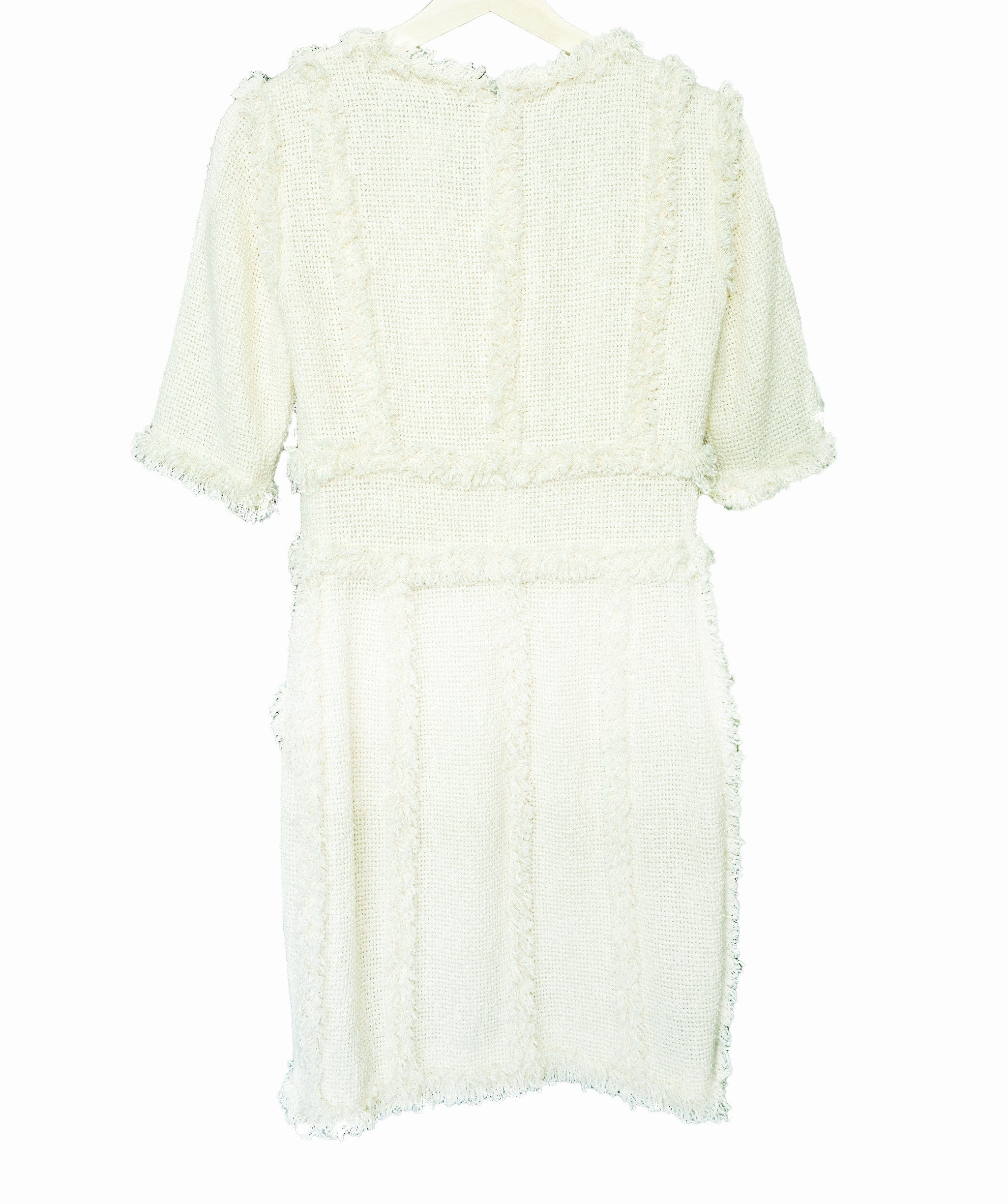 Chanel Chanel Cream Tweed Dress ASL3843
