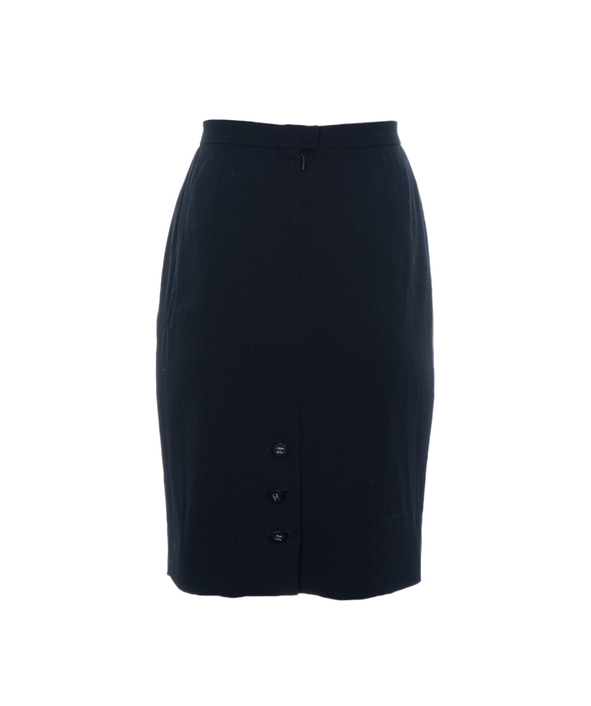 Chanel Vintage Chanel Black Mini Skirt - ASL2635
