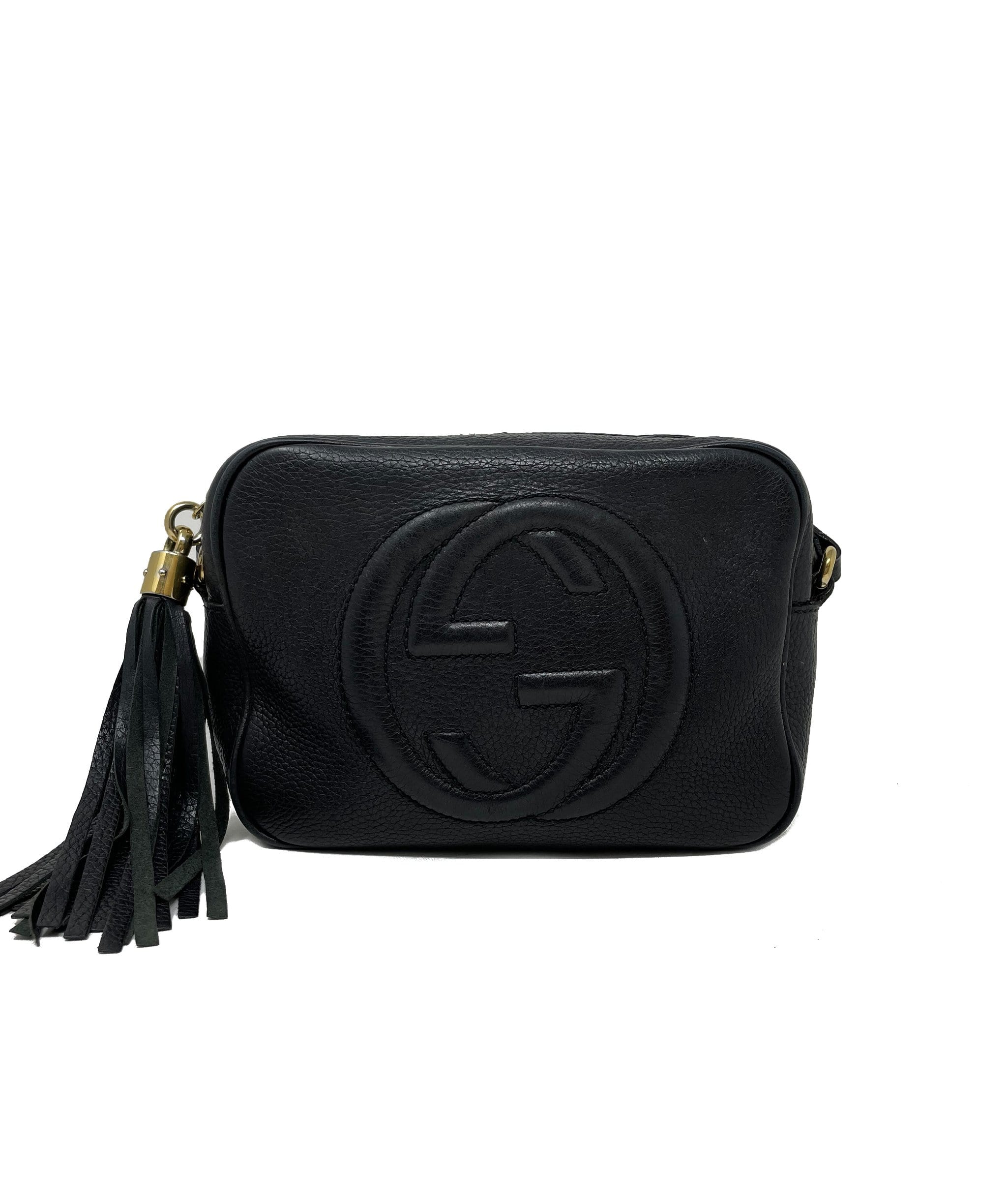 Gucci Black Leather Soho Disco Bag - AGL1290 – LuxuryPromise