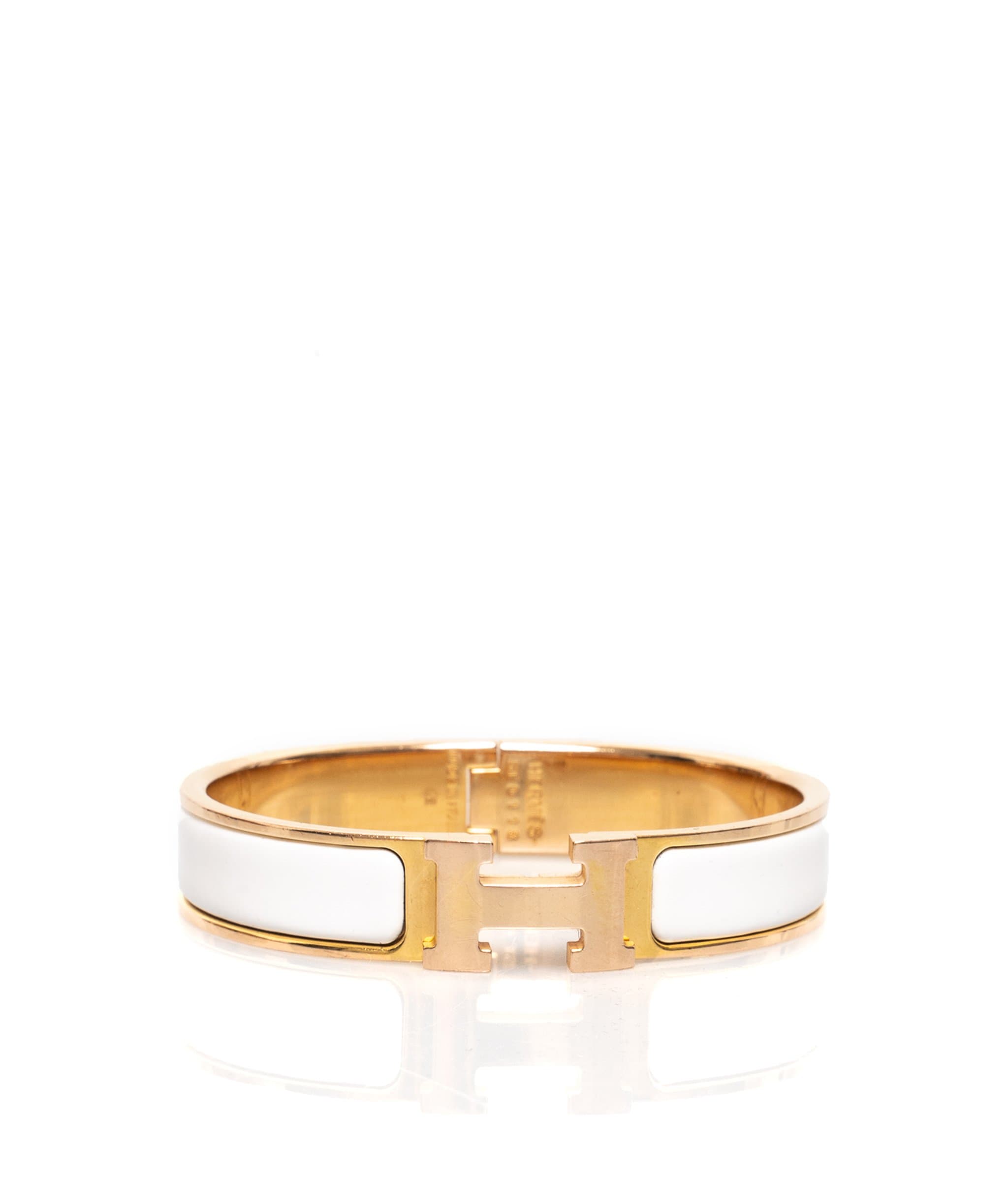 Hermes Clic H Bracelet in Blanc GHW AGL1344 – LuxuryPromise