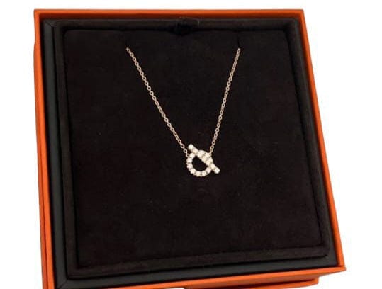 Hermes necklace rose gold Clearance