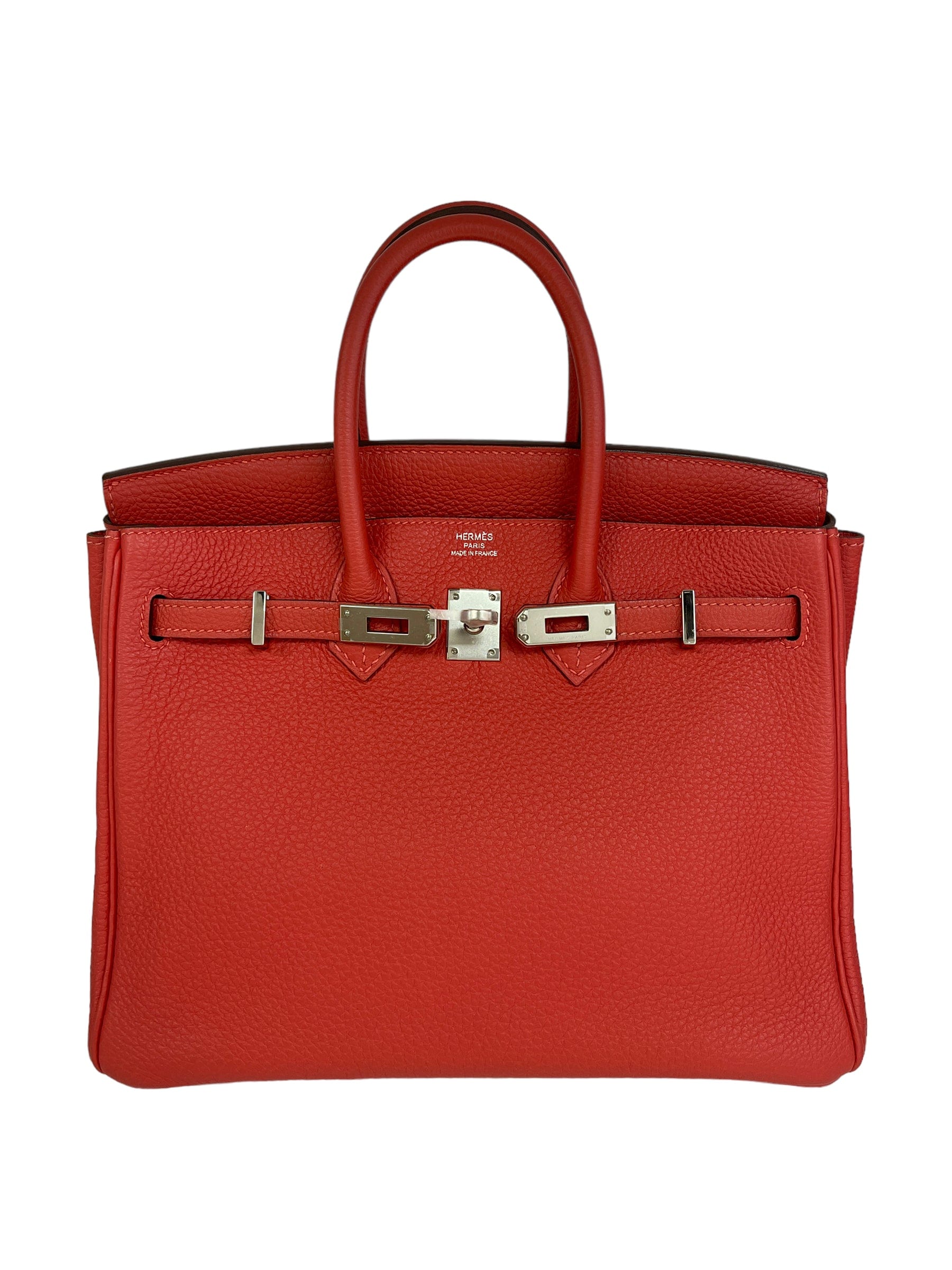 Hermes Birkin 30 Orange Epsom Palladium Hardware #Q