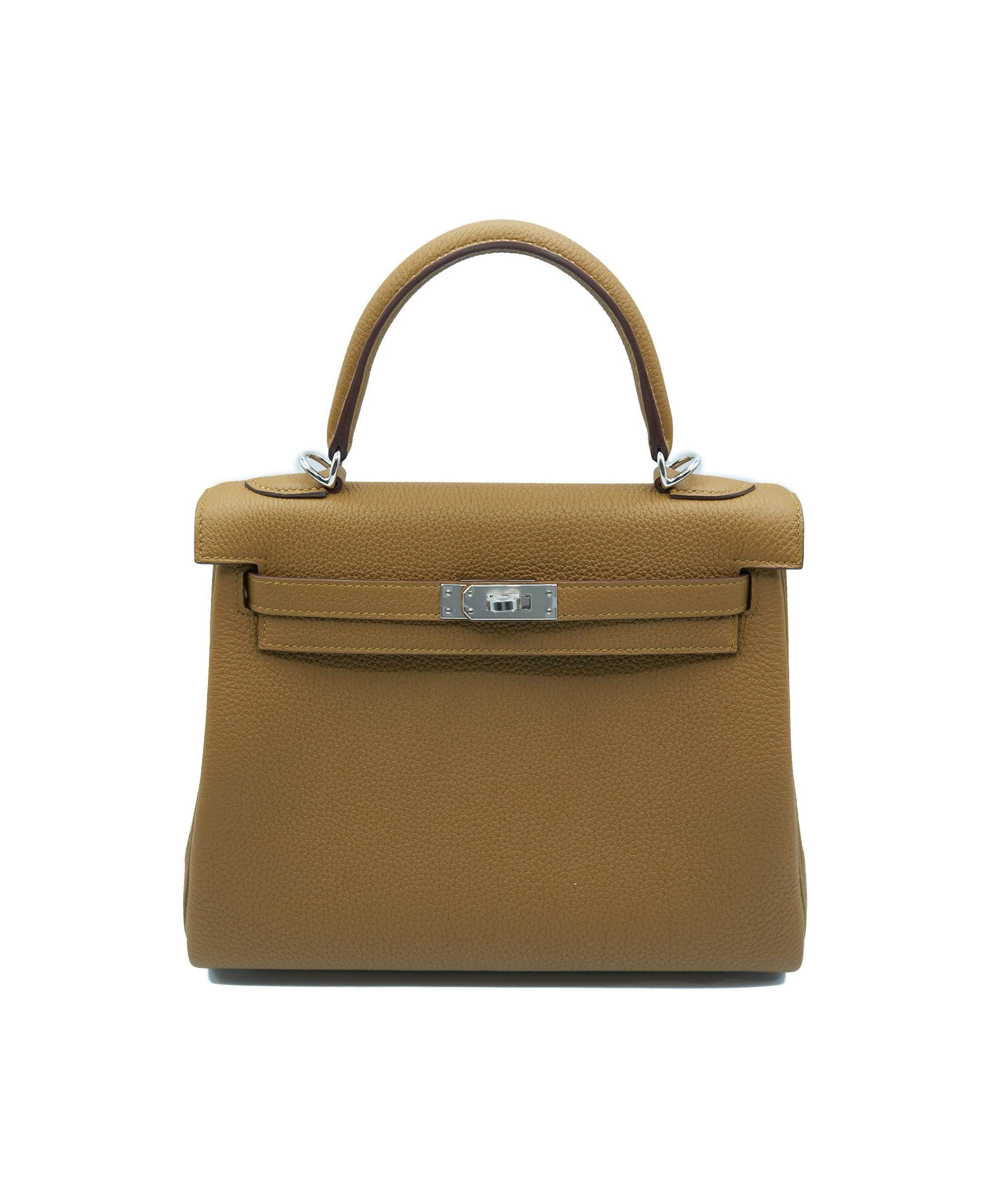 HERMES KELLY 25 BRONZE DORE GHW, Women's Fashion, Bags & Wallets