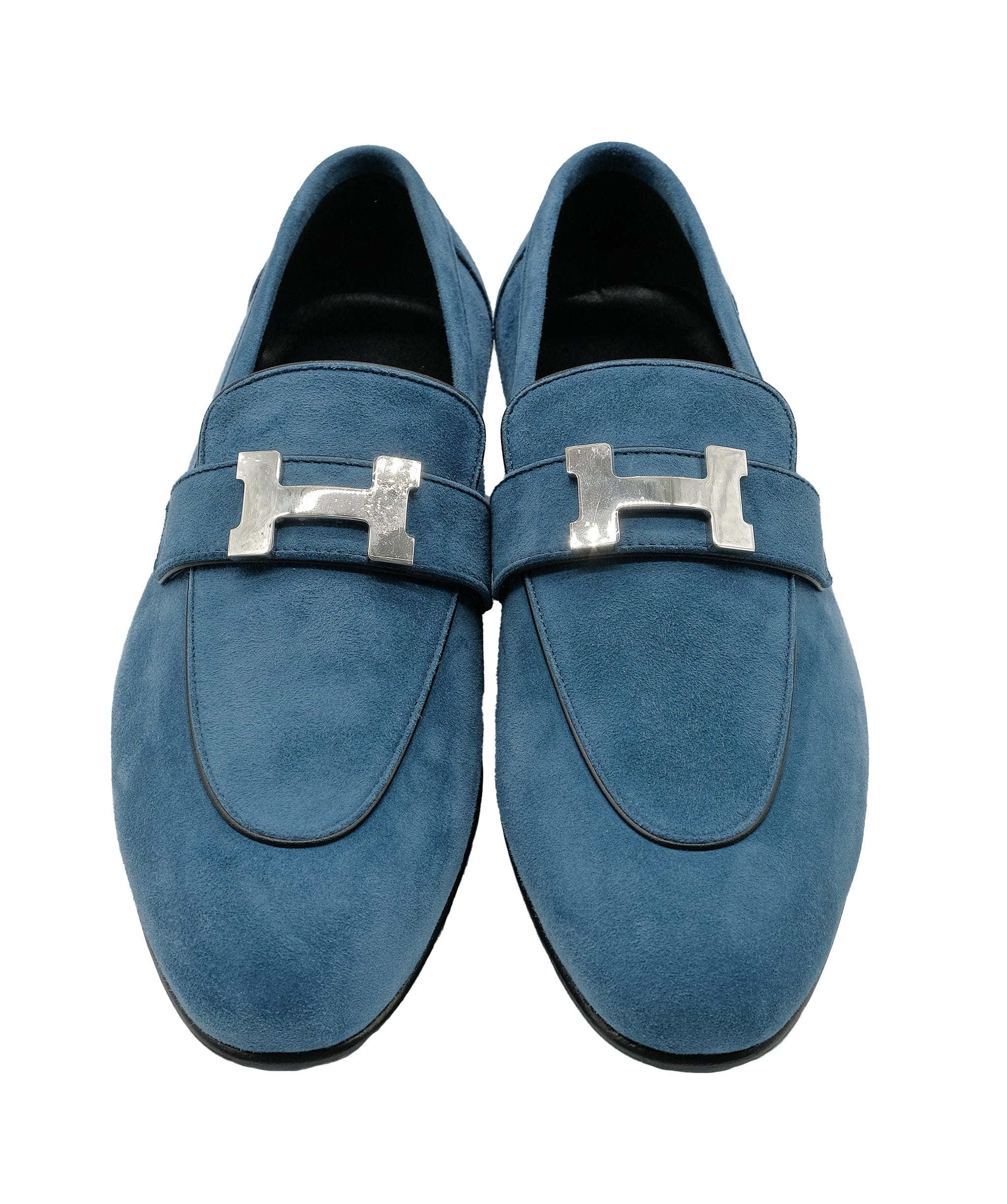 Hermès Hermes Blue Paris Loafer 37 RJC2092