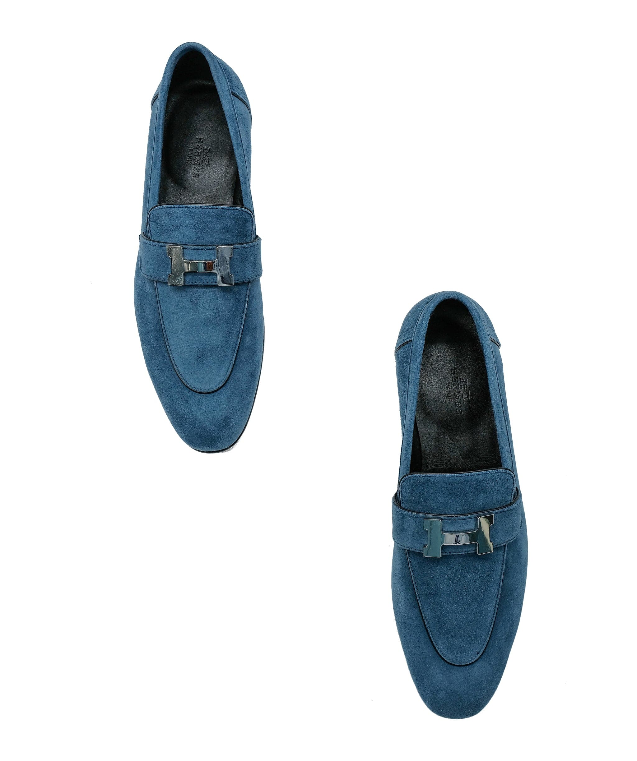 Hermès Hermes Blue Paris Loafer 37 RJC2092