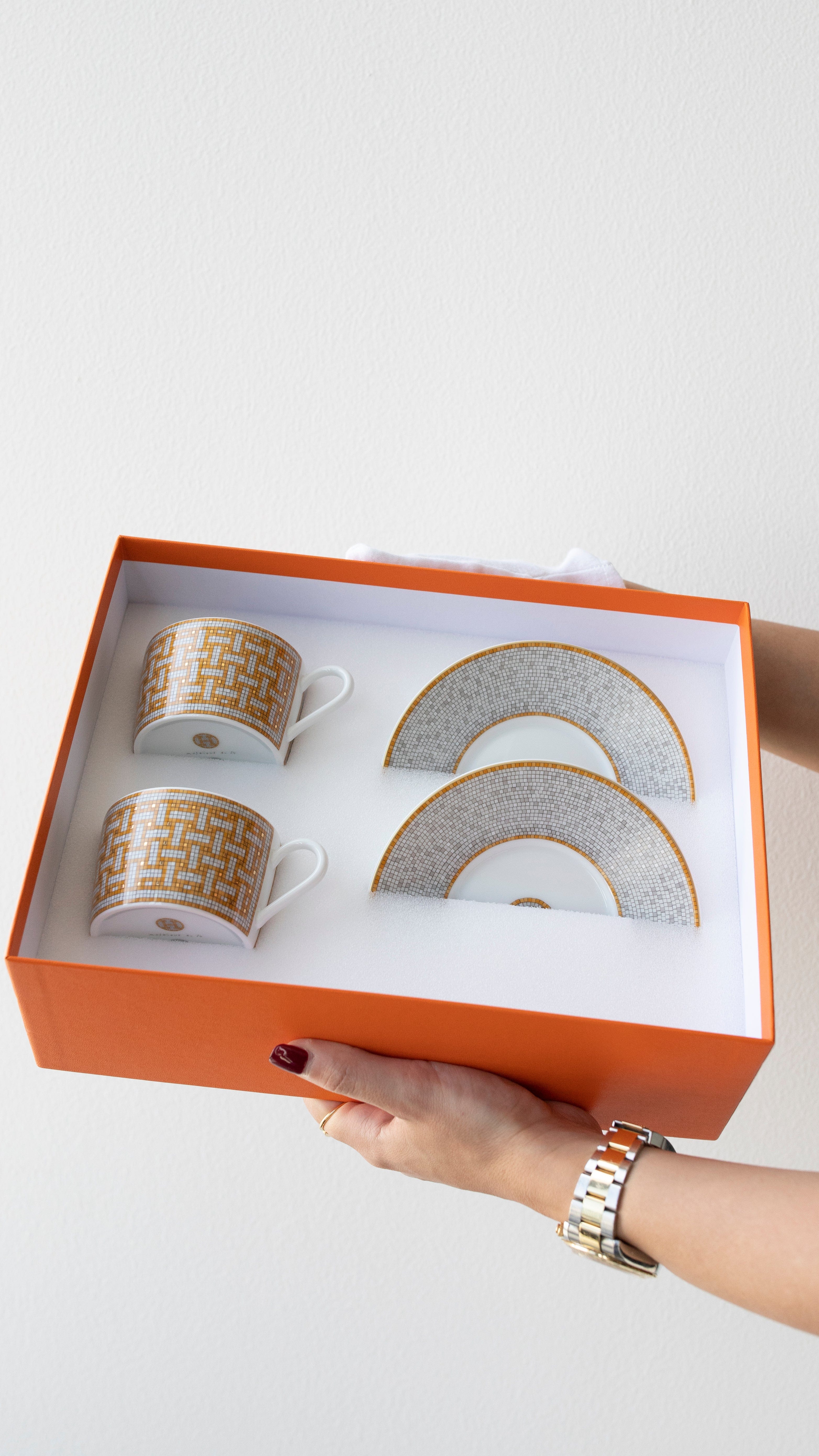 Hermes Mosaique Tea cup set RJL1467 LuxuryPromise