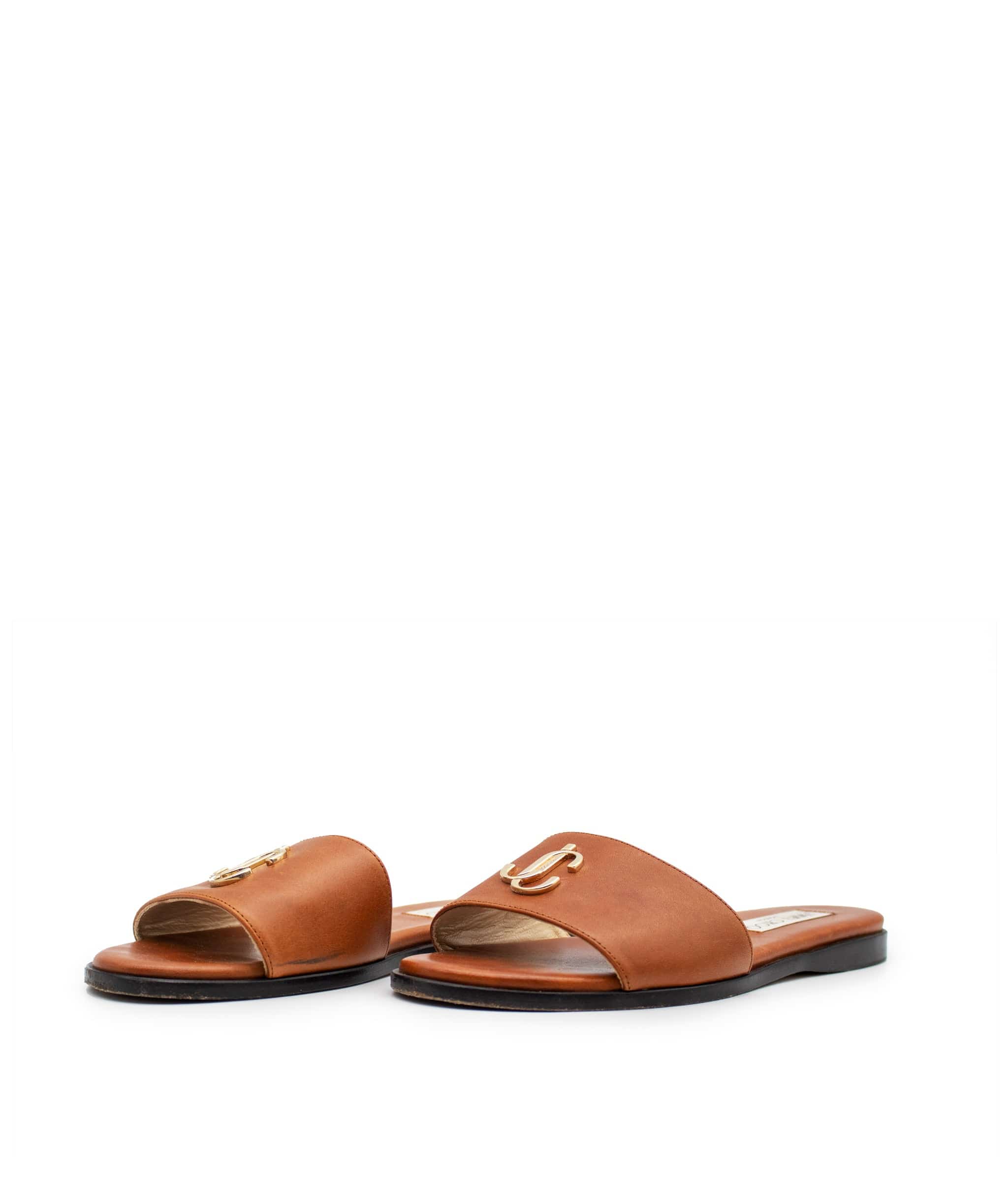 Jimmy Choo Brown Slides RJC1258 – Luxury Promise