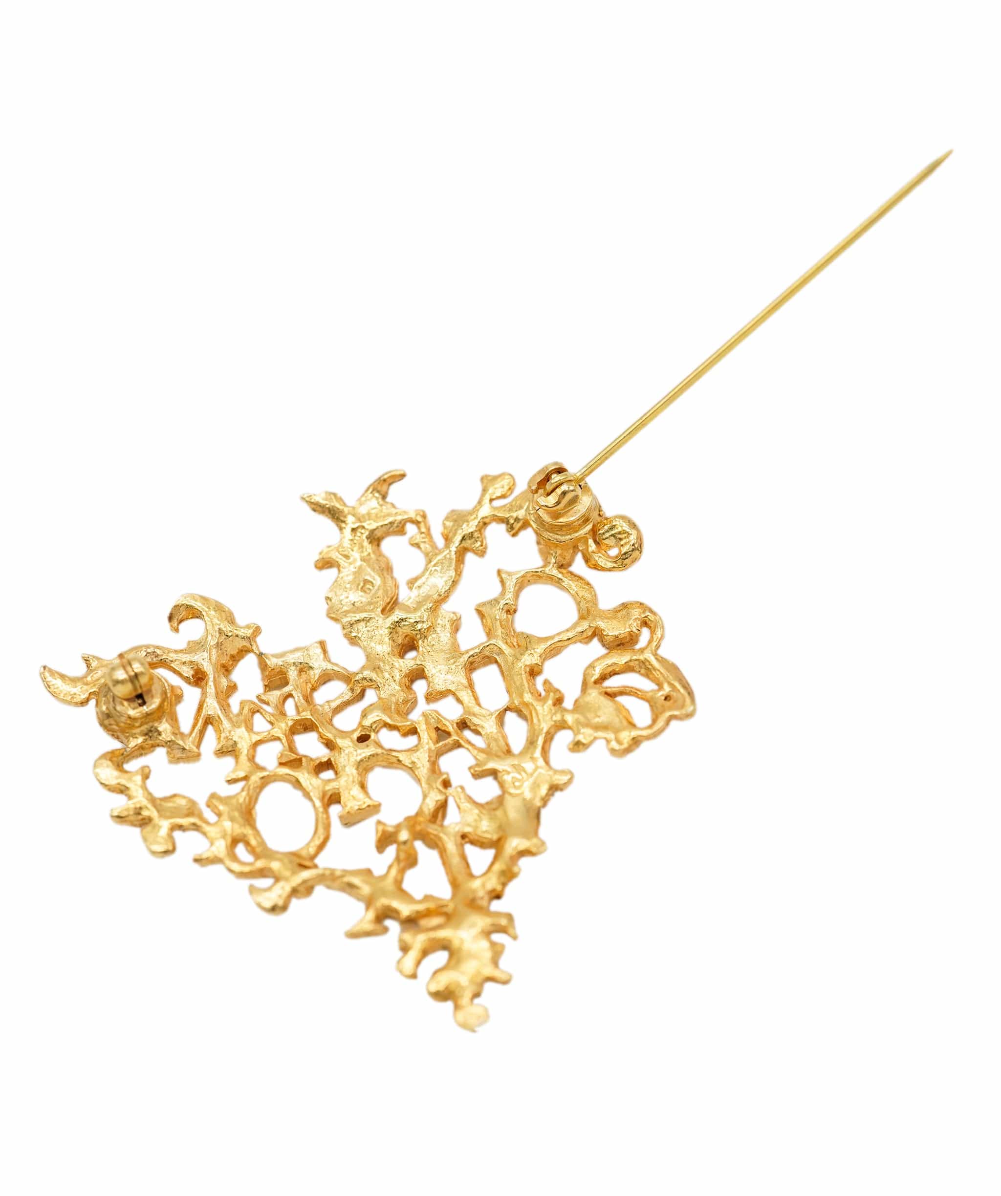 Lacroix Lacroix Gold Heart Brooch - AEL1159