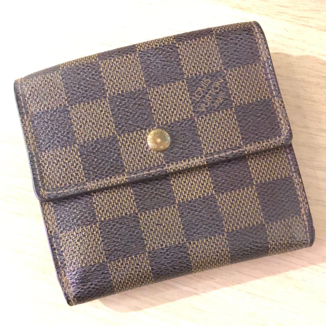 Louis Vuitton Brown Elise Damier Ebene Wallet