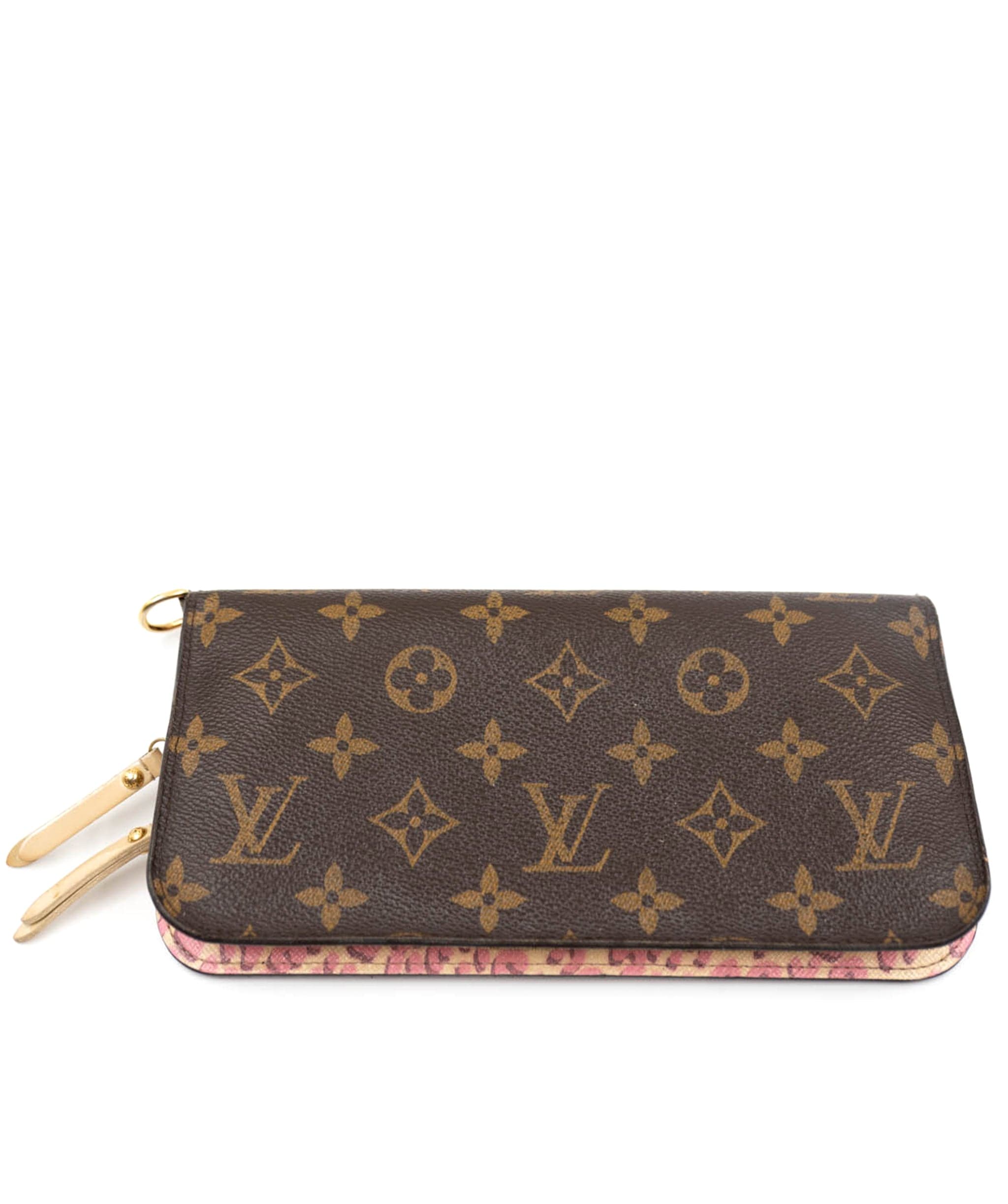 Louis Vuitton Brown and Pink Monogram Canvas Insolite Wallet