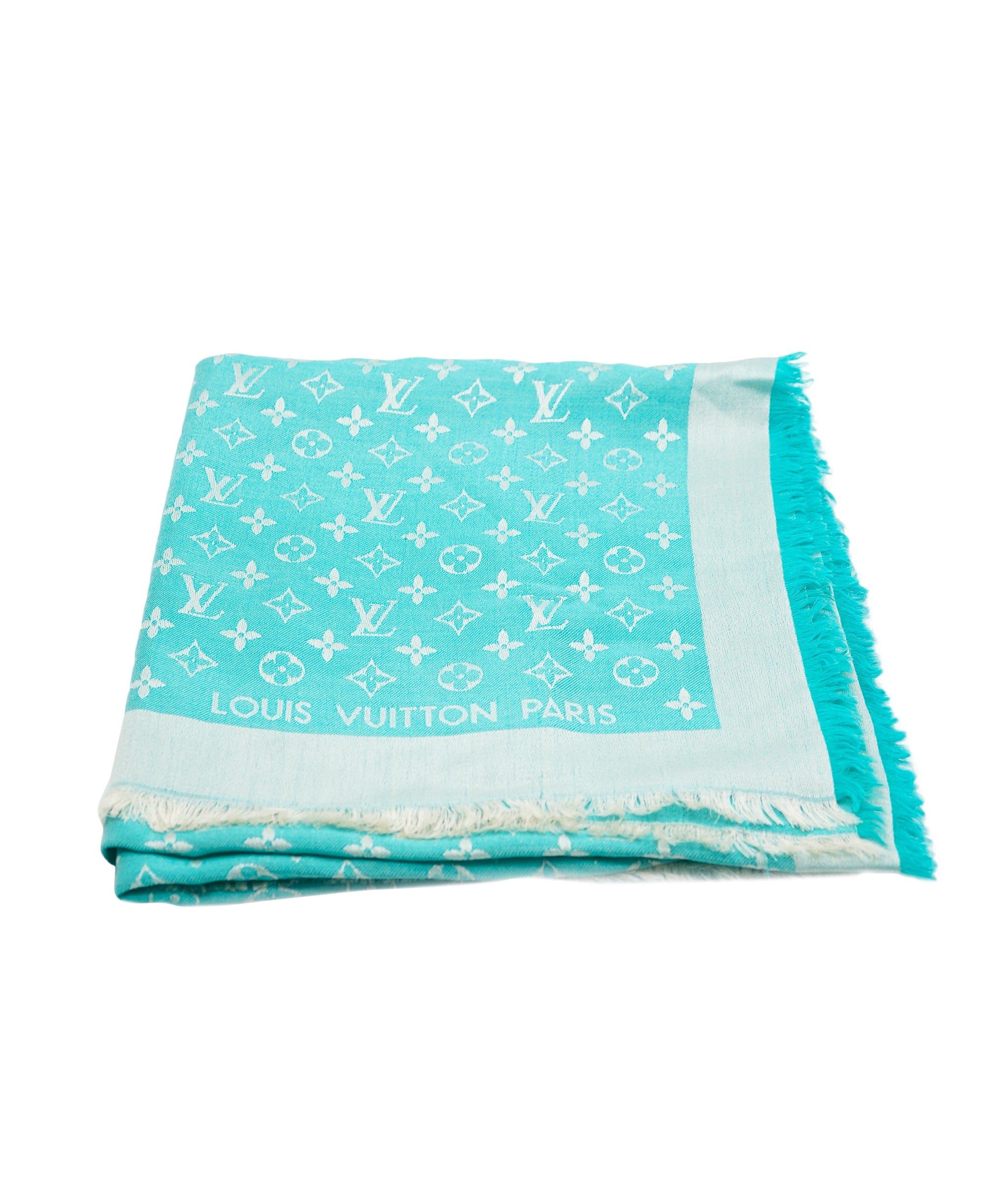 Louis Vuitton Monogram Scarf Blue