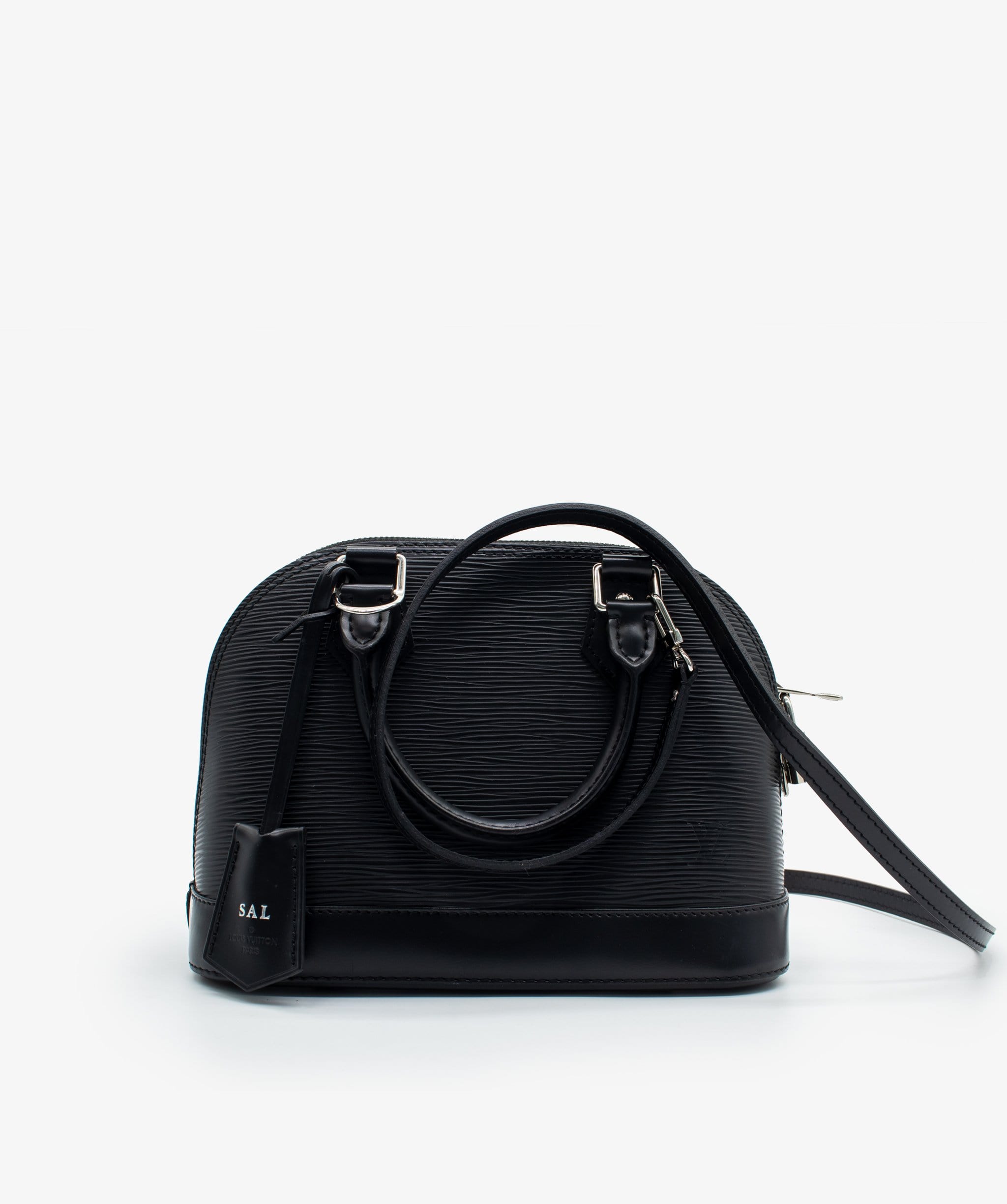 Louis Vuitton Black Noir Epi Alma BB Crossbody Bag - ShopperBoard