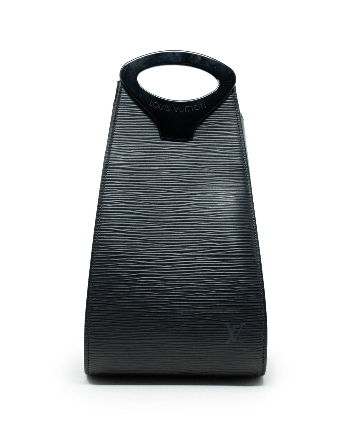 Louis Vuitton Black Epi Leather Minuit Shoulder Bag.  Luxury