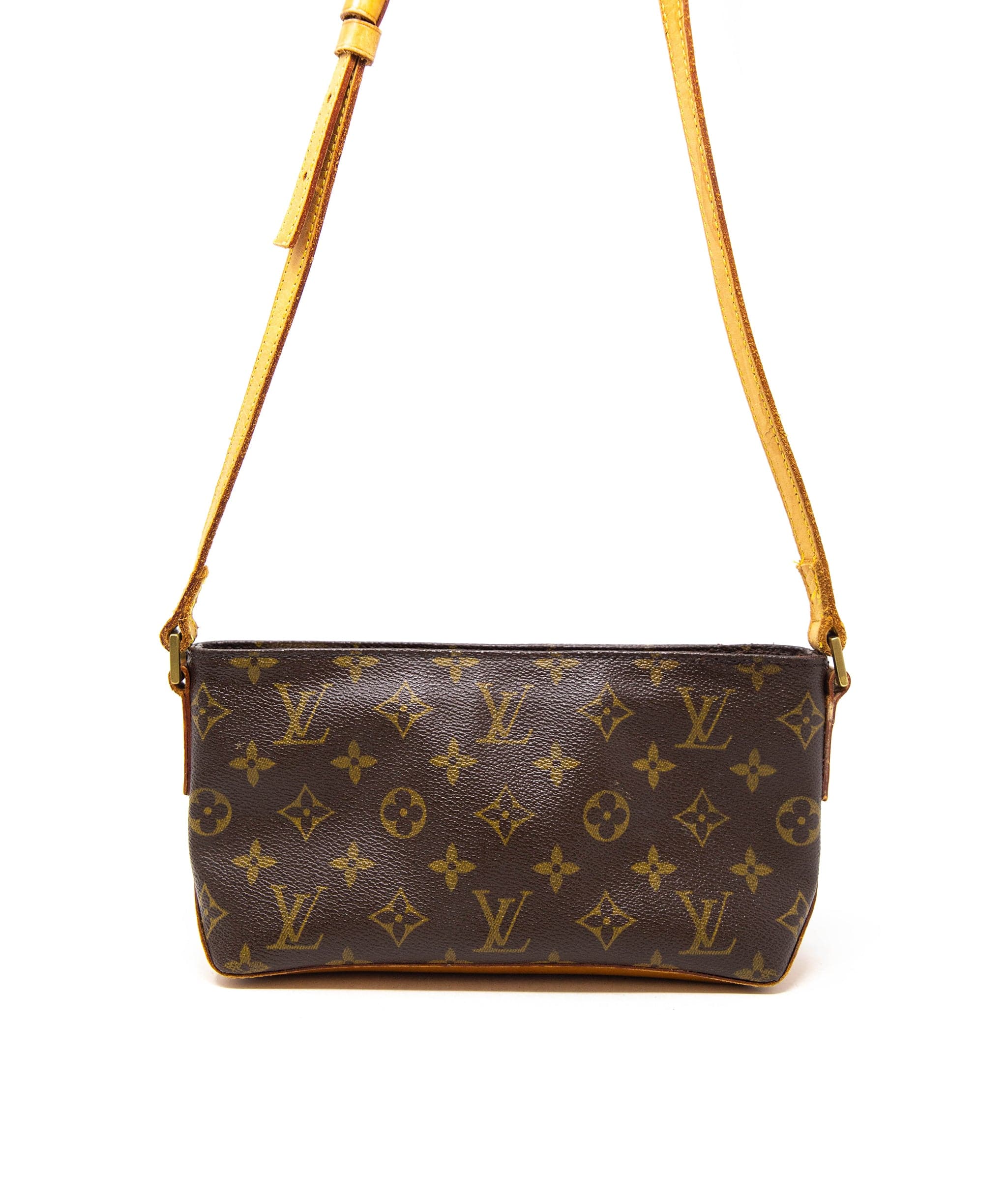 LV Monogram Trotteur Bag with Tan Leather Strap - Handbags & Purses -  Costume & Dressing Accessories