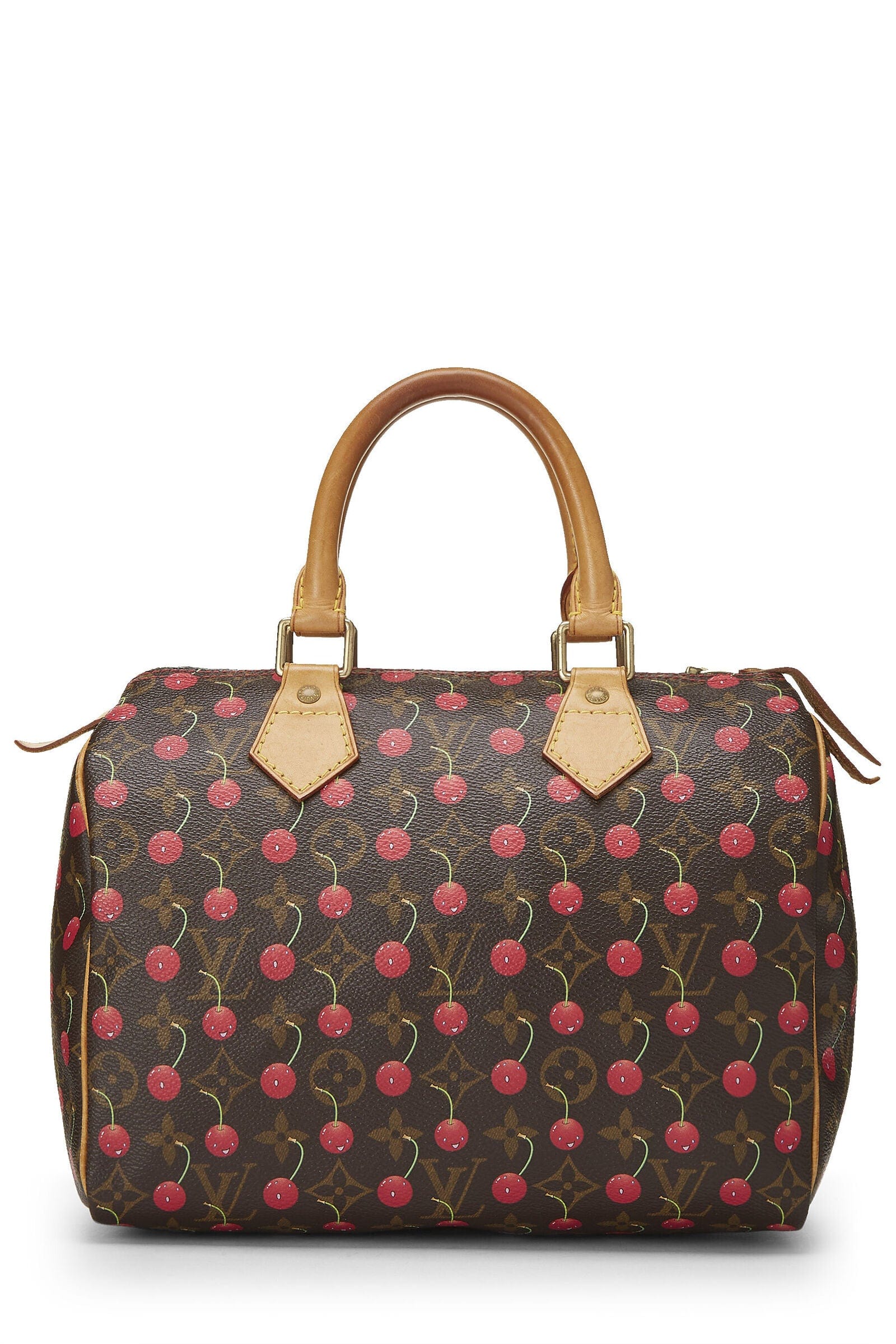 Louis Vuitton, Bags, Louis Vuitton X Takashi Murakami Speedy 25 Hand Bag  Sp045 Cherry Monogram
