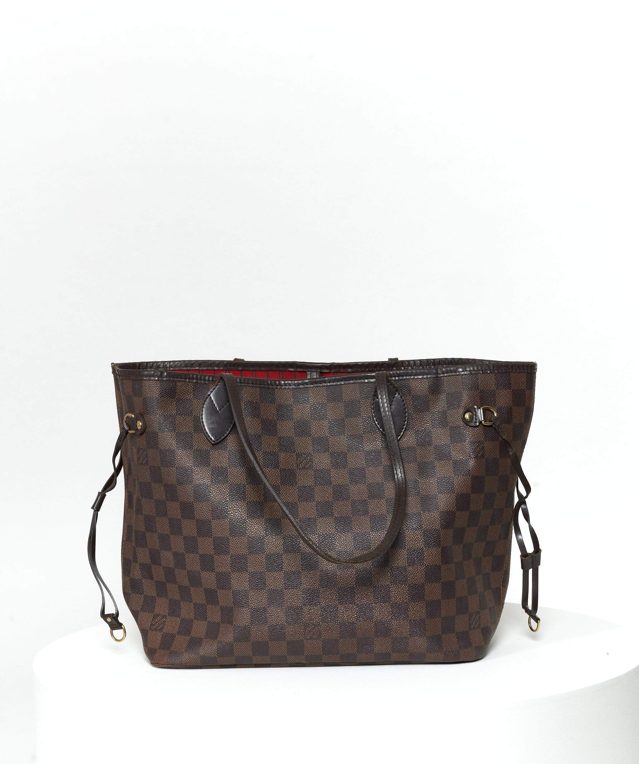 Louis Vuitton Neverfull NM Tote Damier with Braided Detail MM - ShopStyle