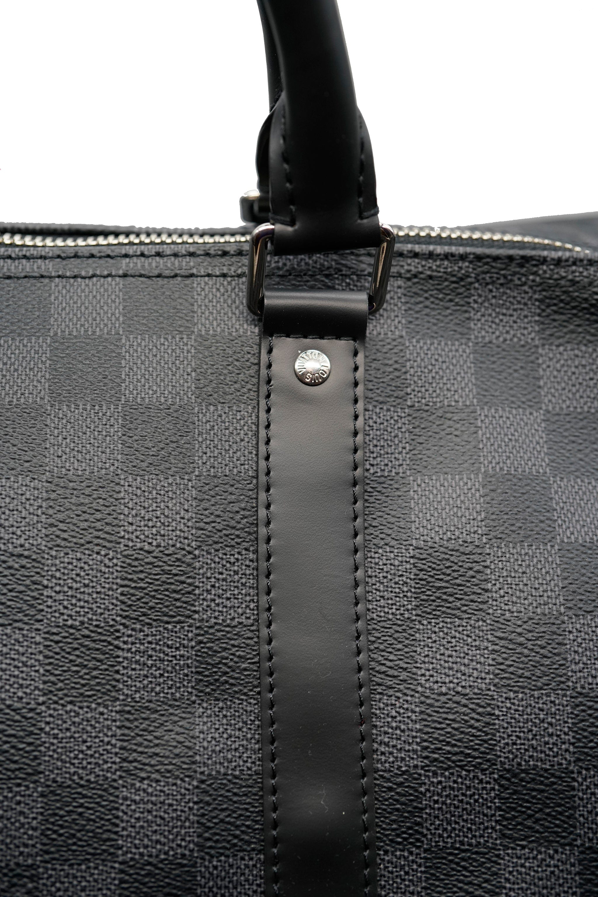 Louis Vuitton Damier Carbone Keepall Bandoulière Bag