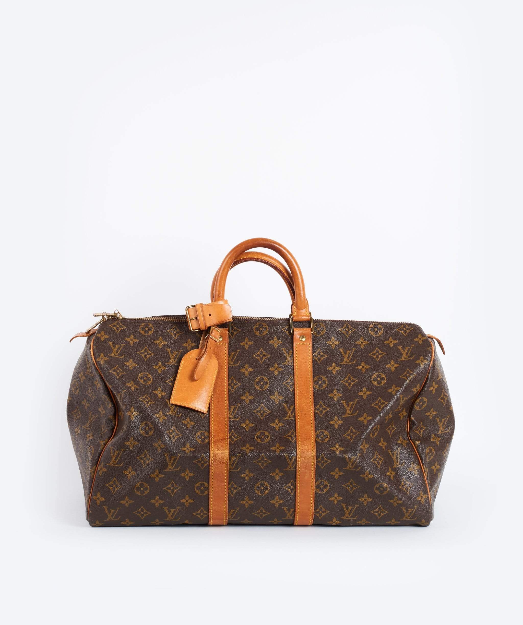 Authenticated Used Louis Vuitton Boston Bag Sirius 45 Brown Beige Monogram  M41408 Canvas Nume VI0921 LOUIS VUITTON LV Handbag 