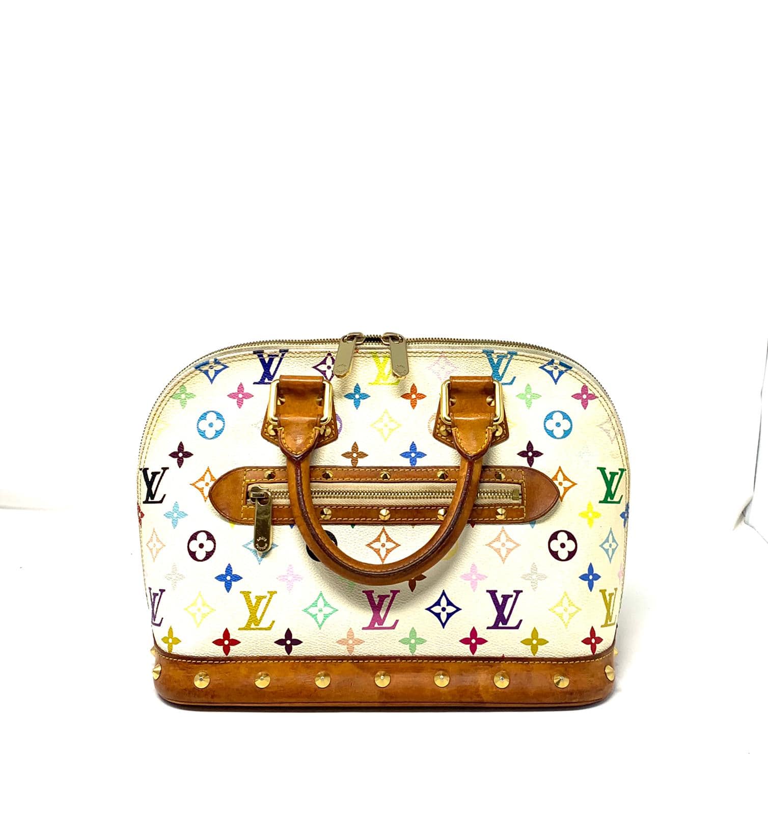 Louis Vuitton x Murakami Limited Edition Monogram Multicolor Alma Top  Handle Bag For Sale at 1stDibs