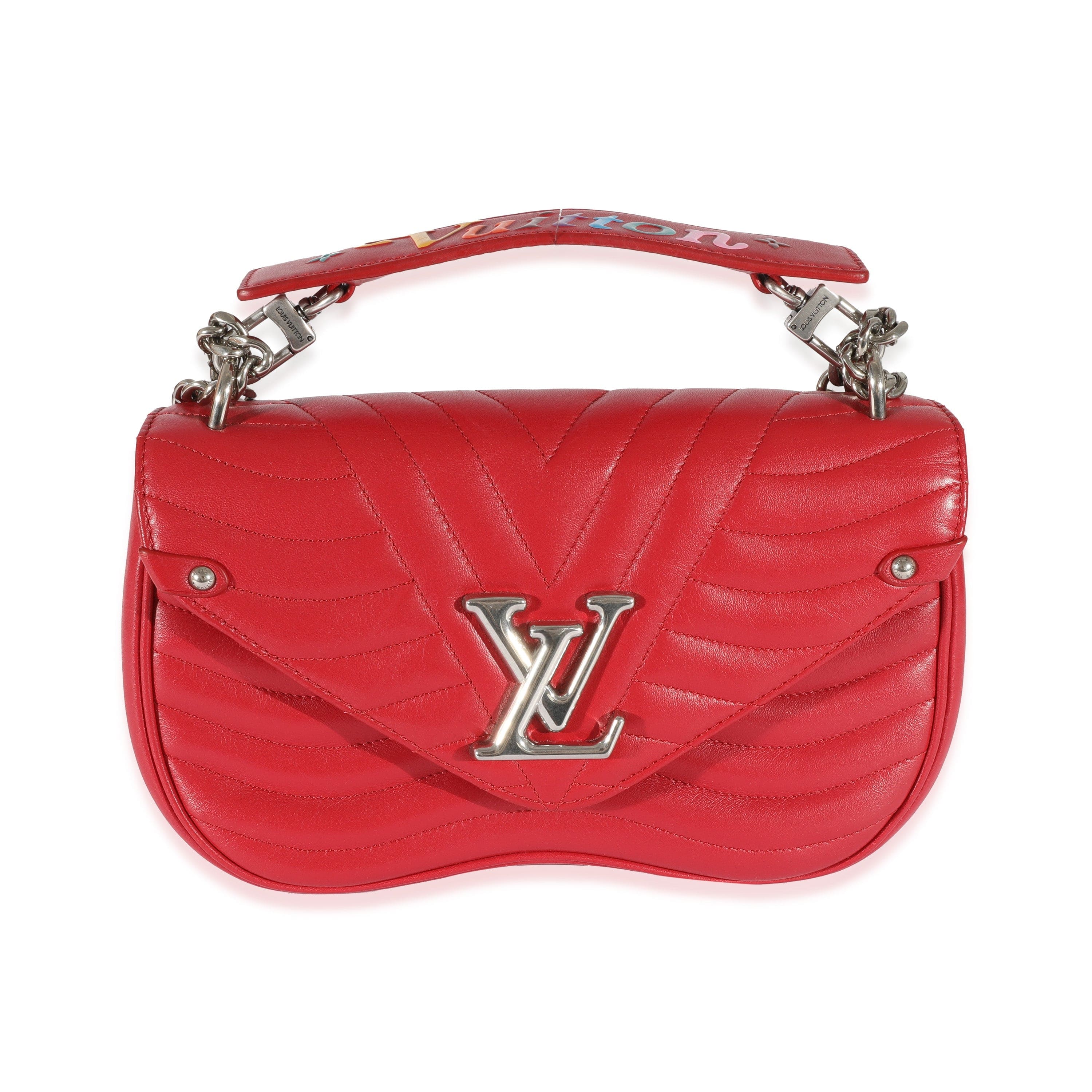 Louis Vuitton Red Leather New Wave Chain PM – LuxuryPromise