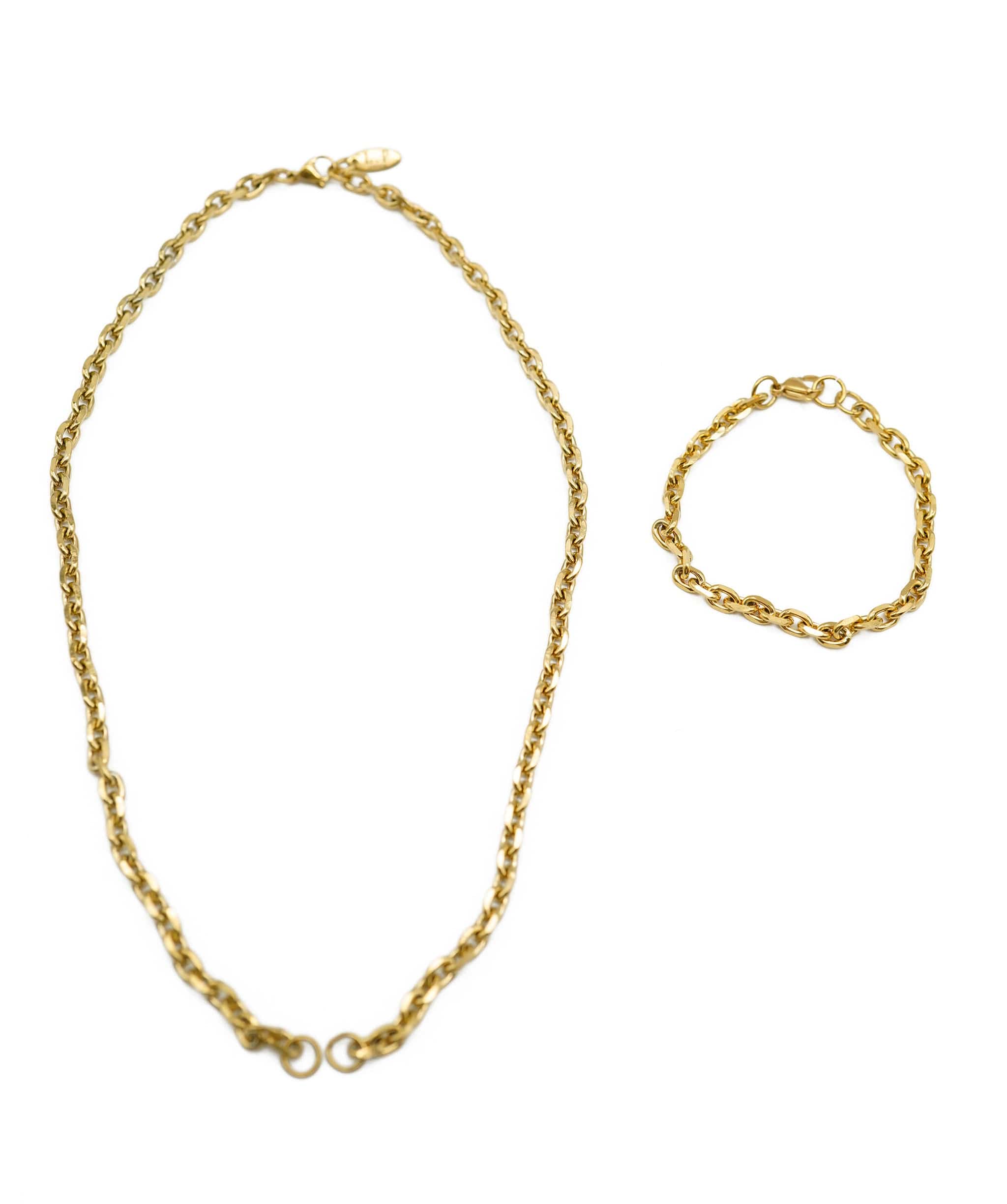 Luxury Promise Luxury Promise Necklace and Bracelet set for Padlocks - AWL4211