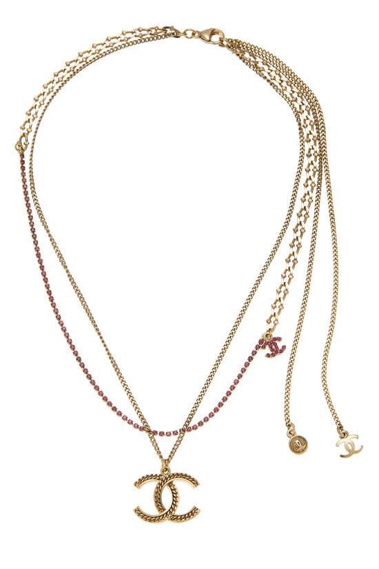 Chanel pink discount necklace