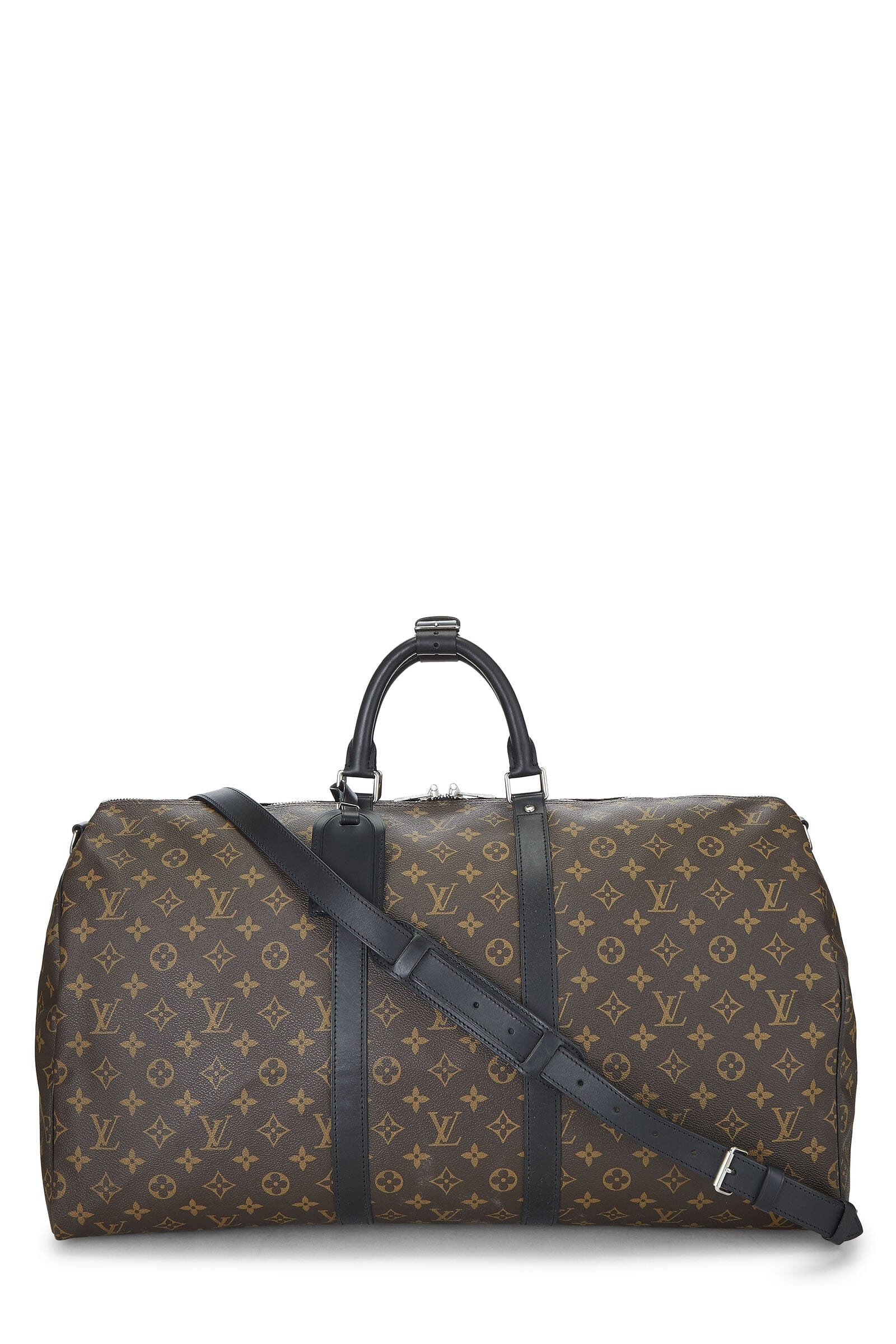 Louis Vuitton Monogram Macassar Keepall Bandouliere 55 Duffle with