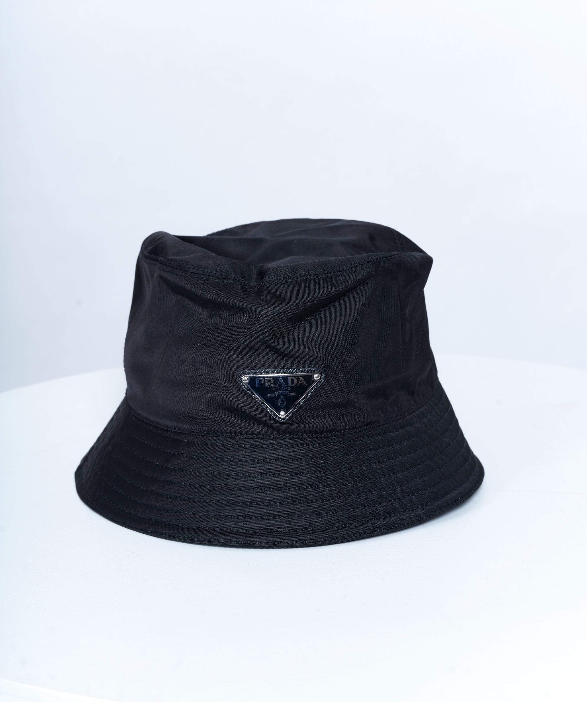 Prada Black Nylon Bucket Hat Size M – LuxuryPromise