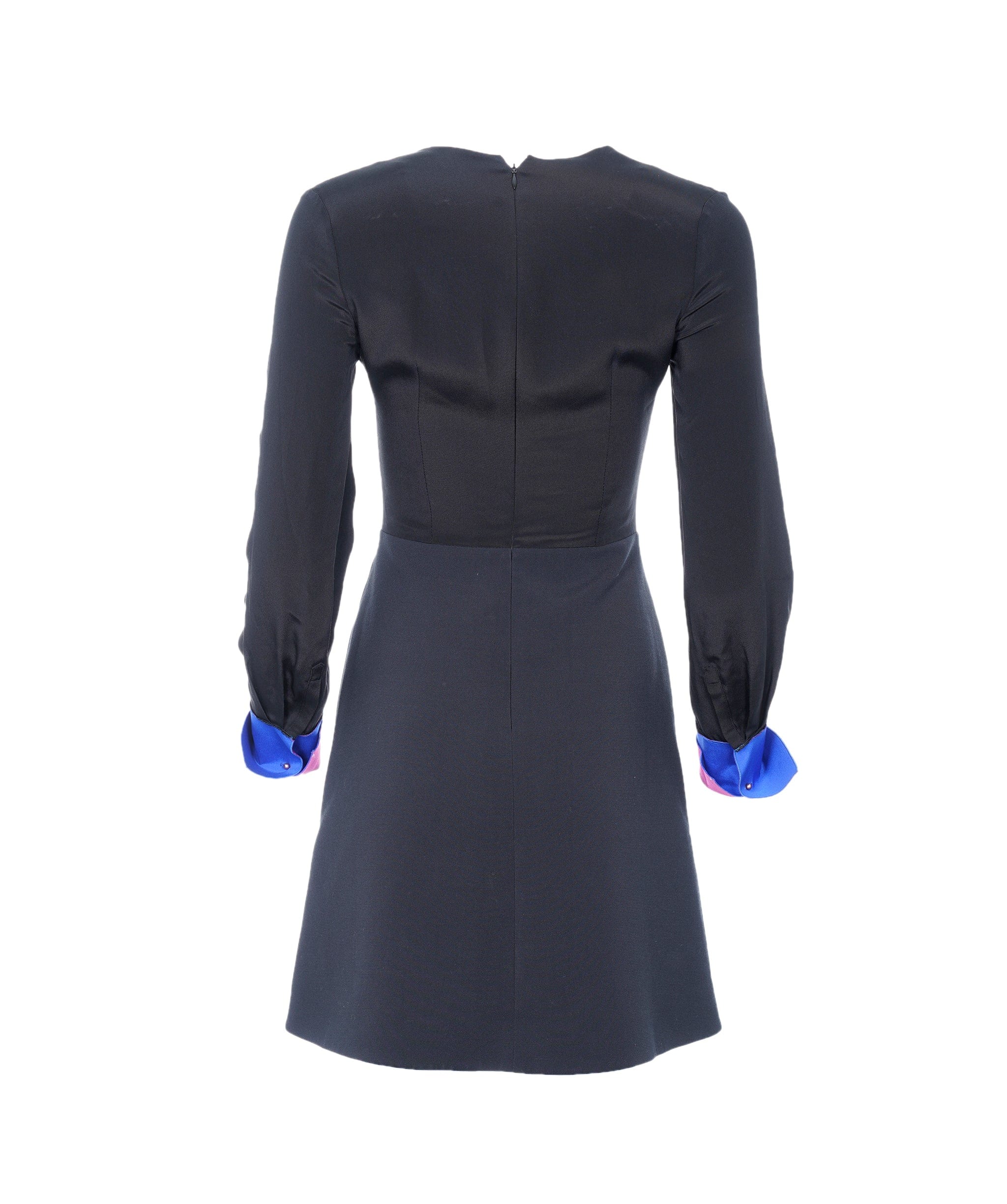 Roksanda Roksanda black and blue sleeves dress, size 8 AEL1128