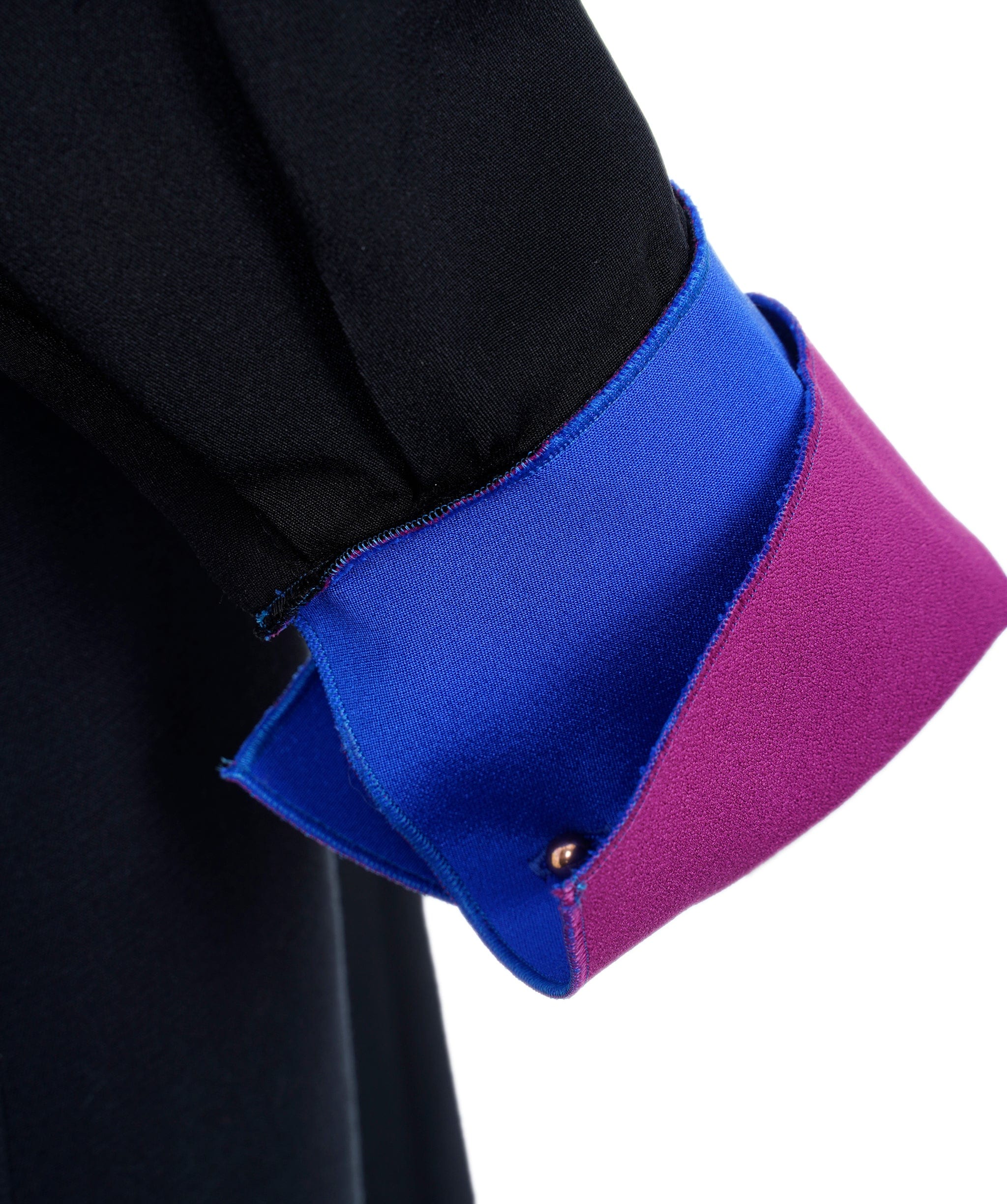 Roksanda Roksanda black and blue sleeves dress, size 8 AEL1128