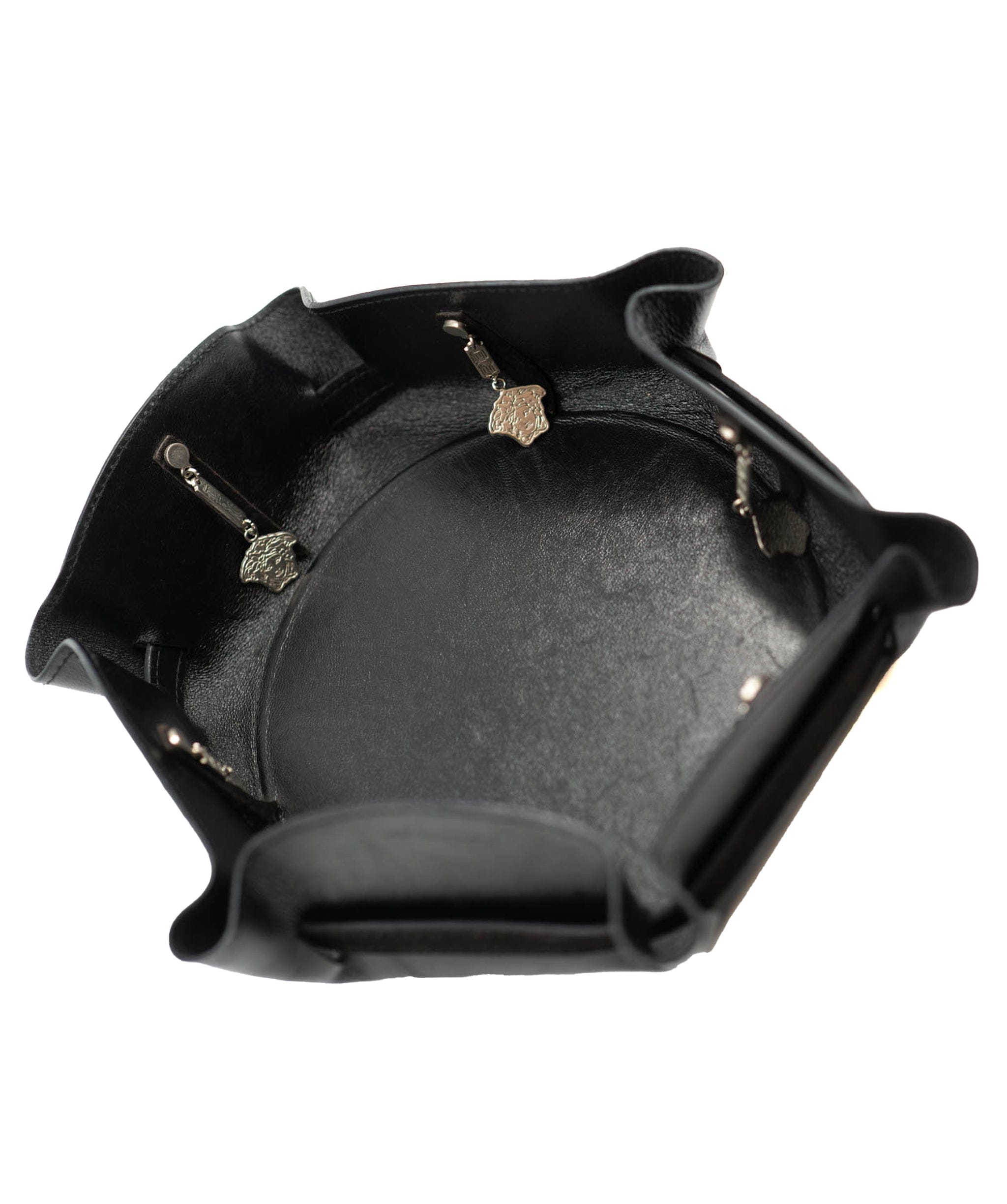 Versace Versace vintage black leather jewellery tray - AWC1704