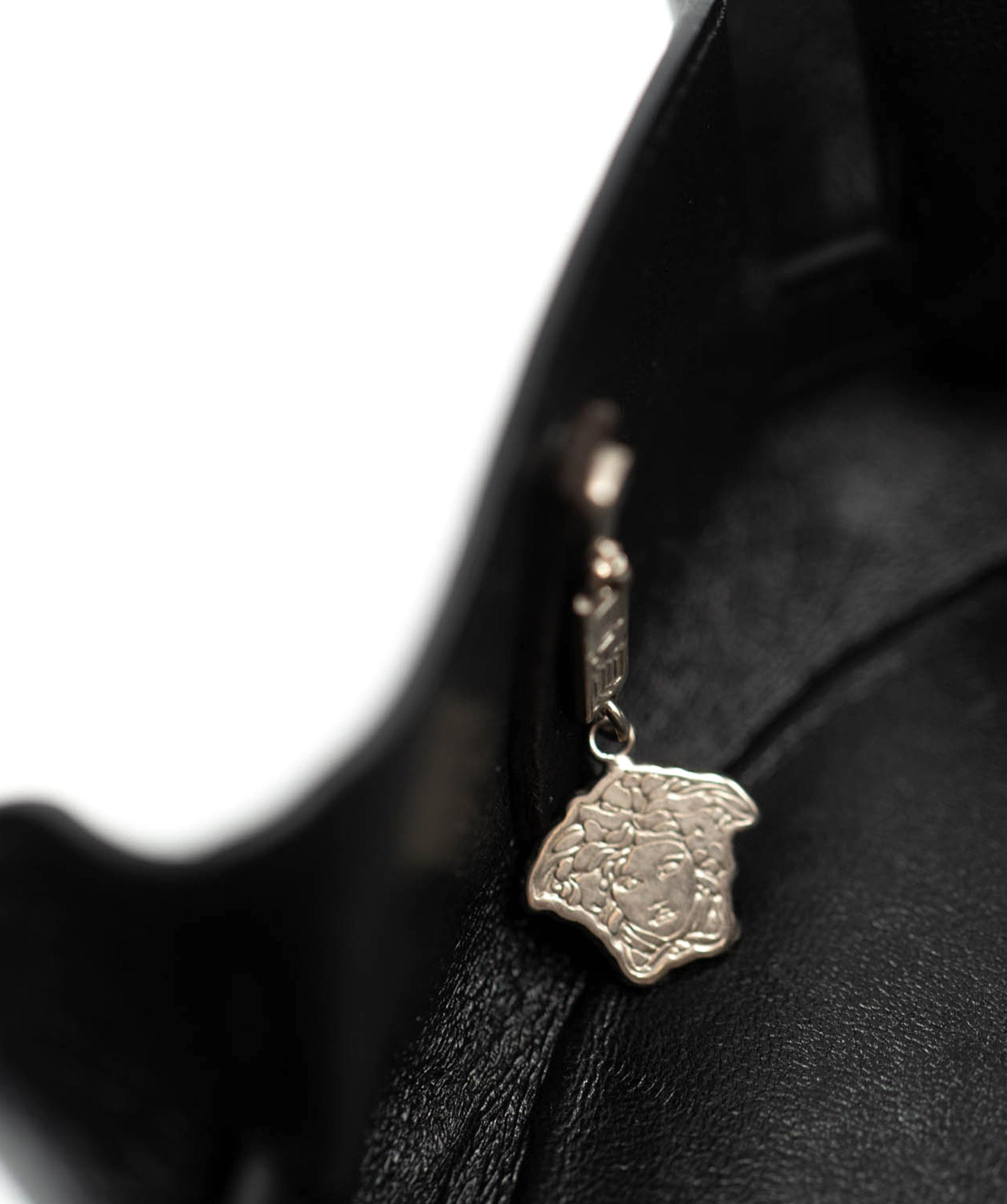 Versace Versace vintage black leather jewellery tray - AWC1704