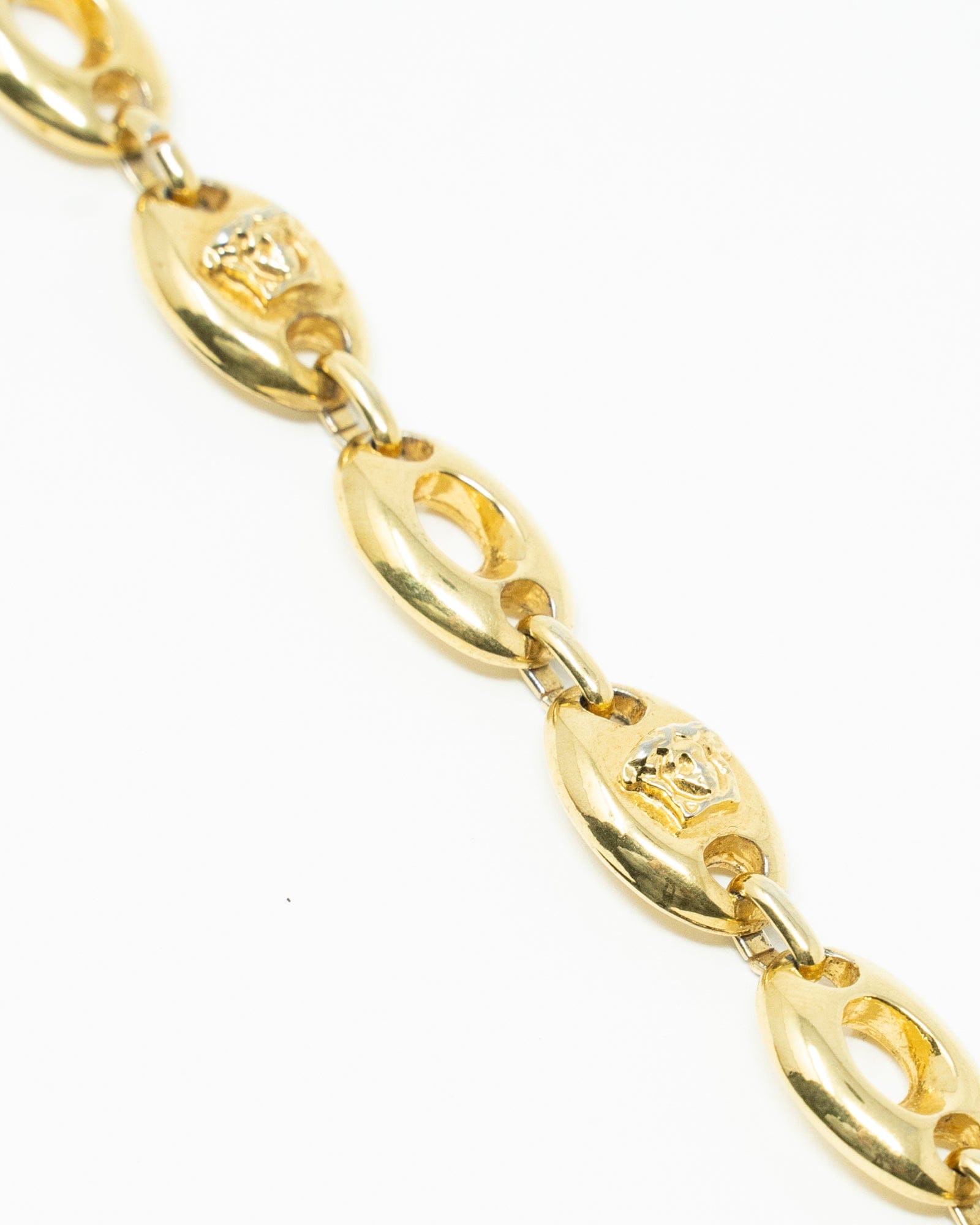 Versace Vintage Versace Oval Links Medusa Bracelet 1990s AEL1004