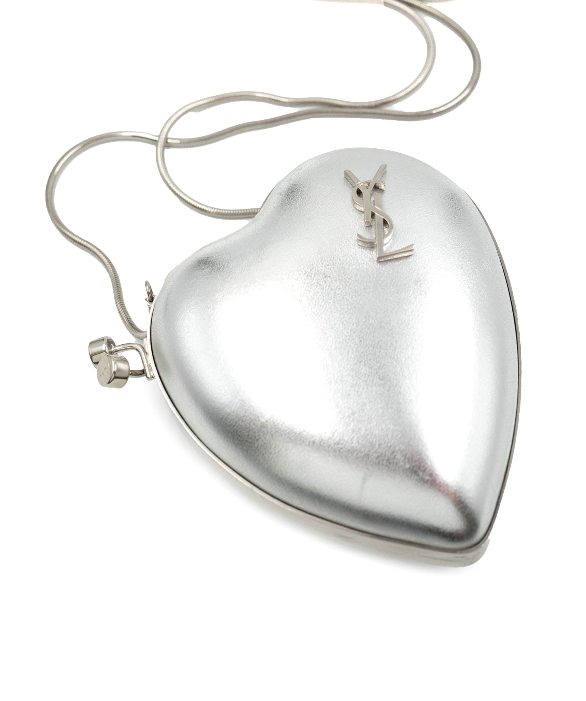 YSL Heart bag silver - AWL4036