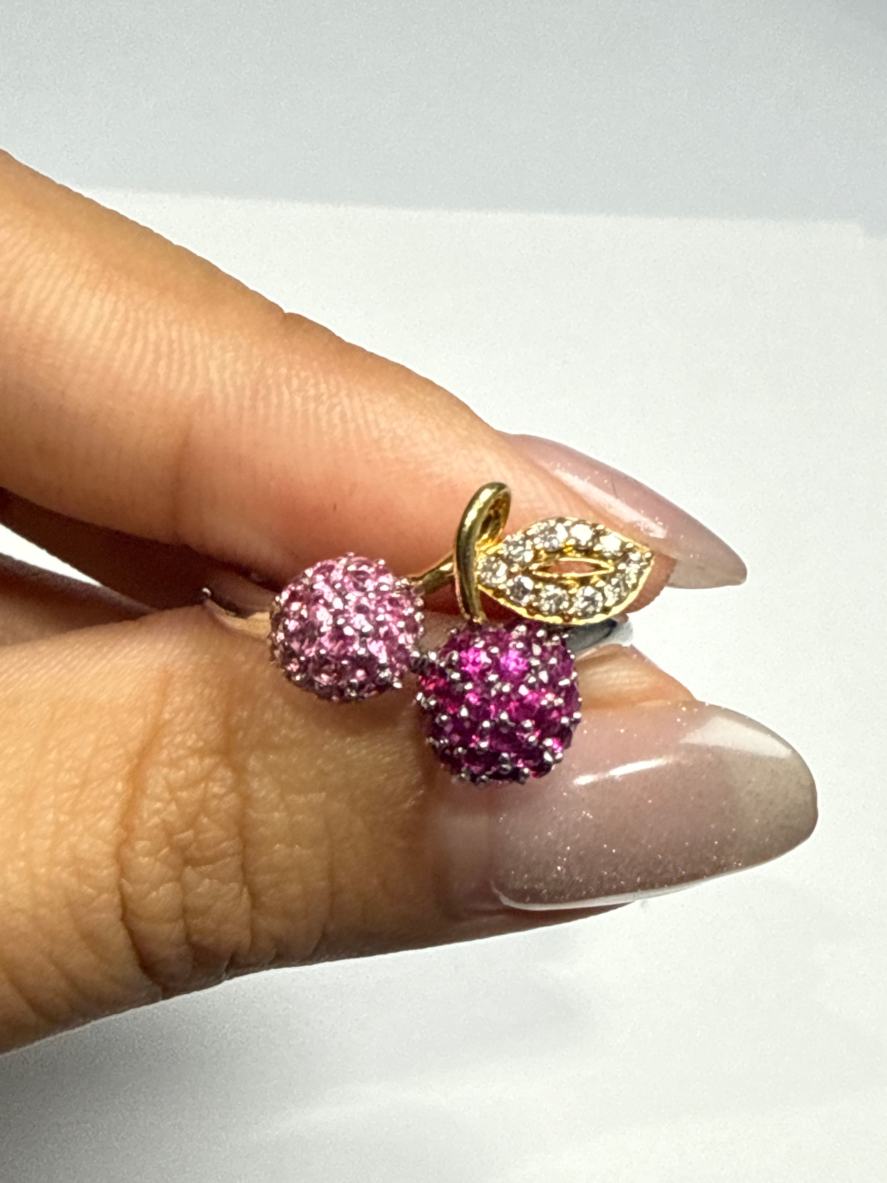 18K Cherry Ruby & Spinel Ring US 6.5 8553 JJC9014