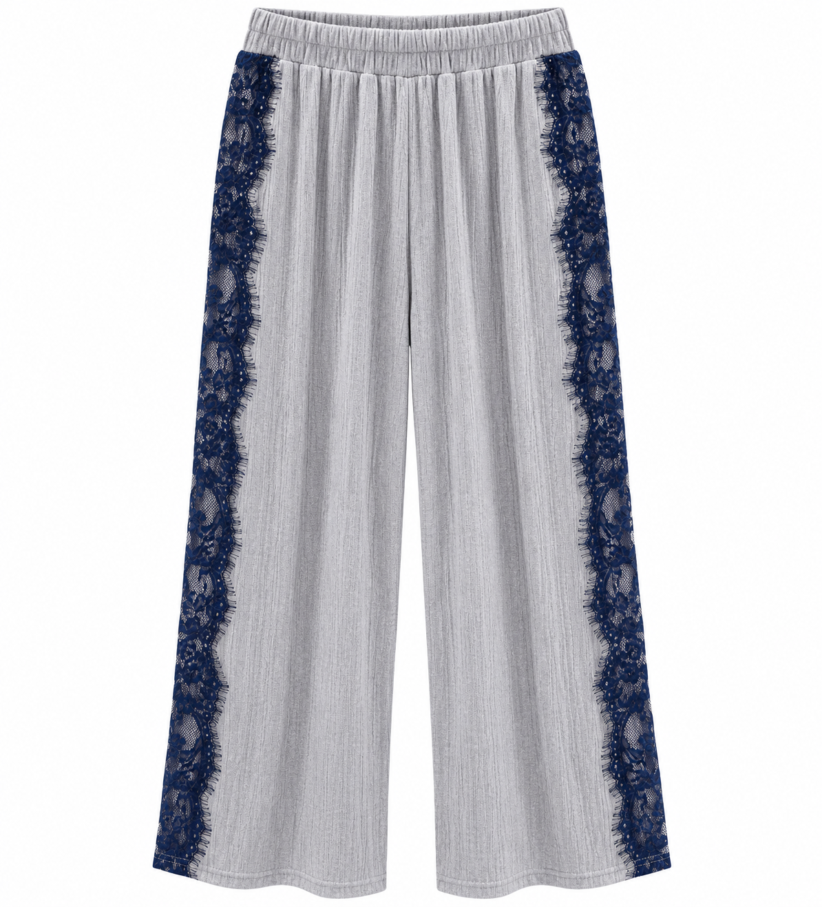 TROUSER GILDA BLUE ZEBRA KNITWEAR FRENCH LACE MCL13491