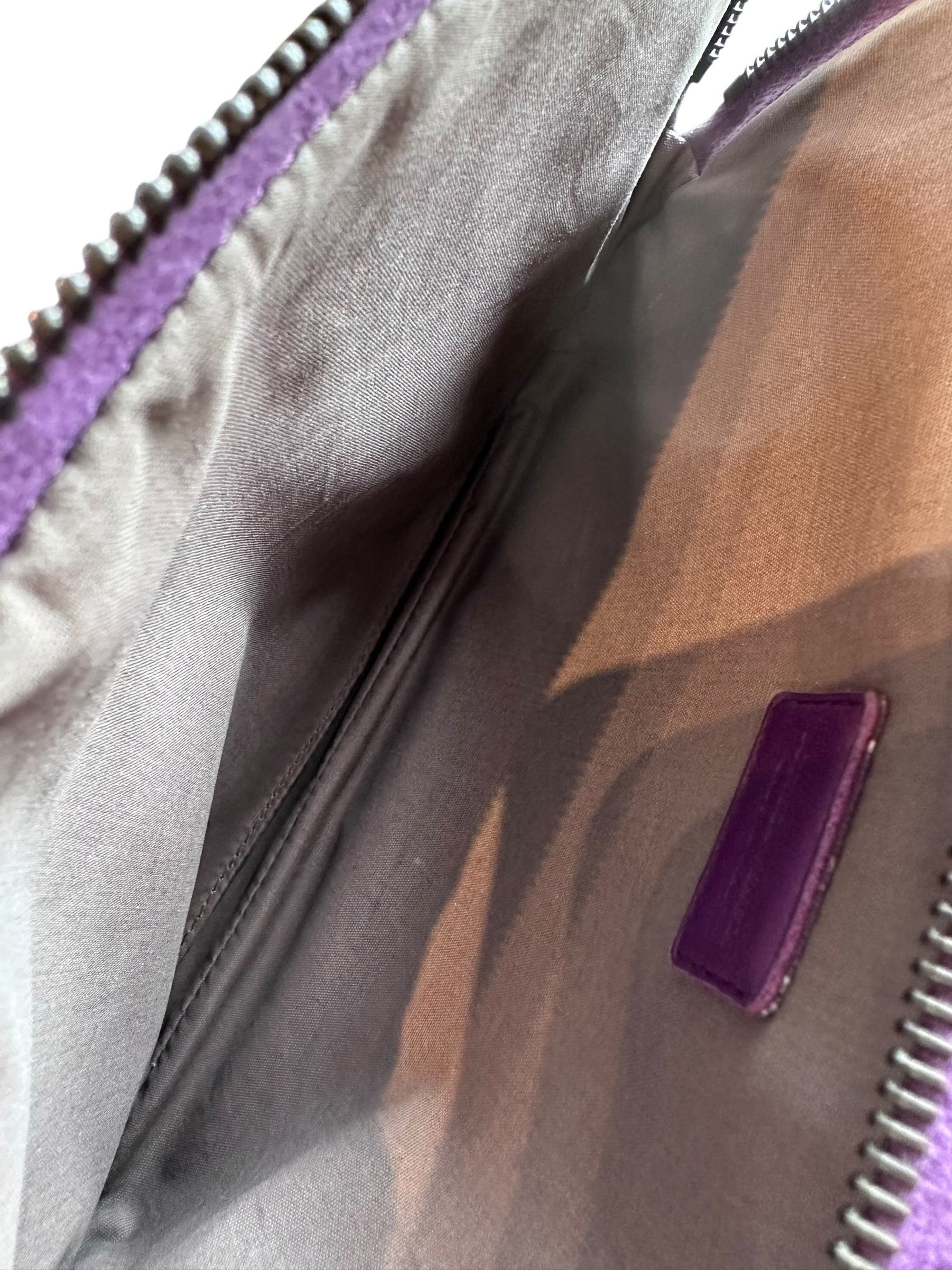 Bottega Venetta Purple Zip Pouch