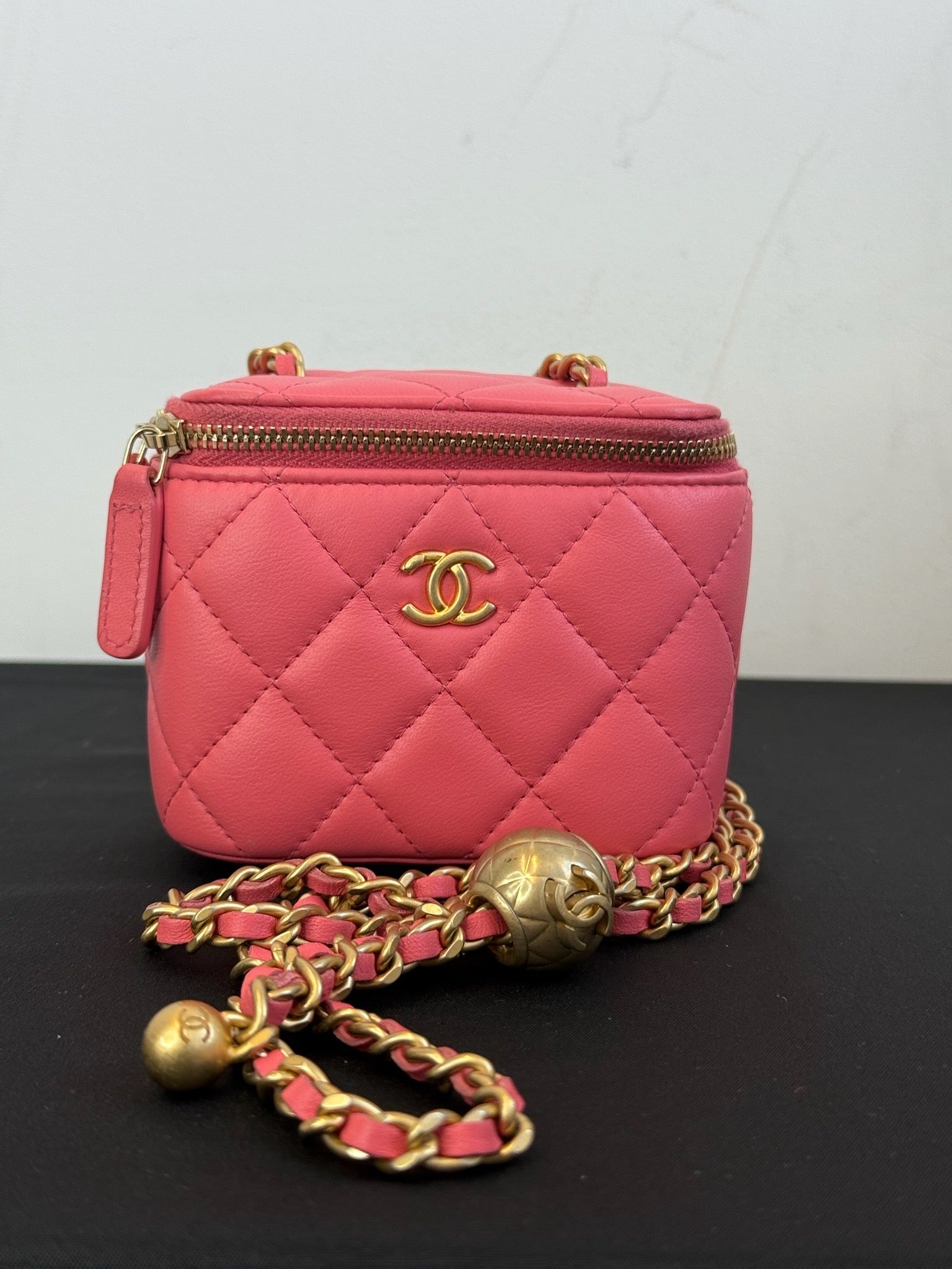 Chanel Vanity Box Bag Pink image 1