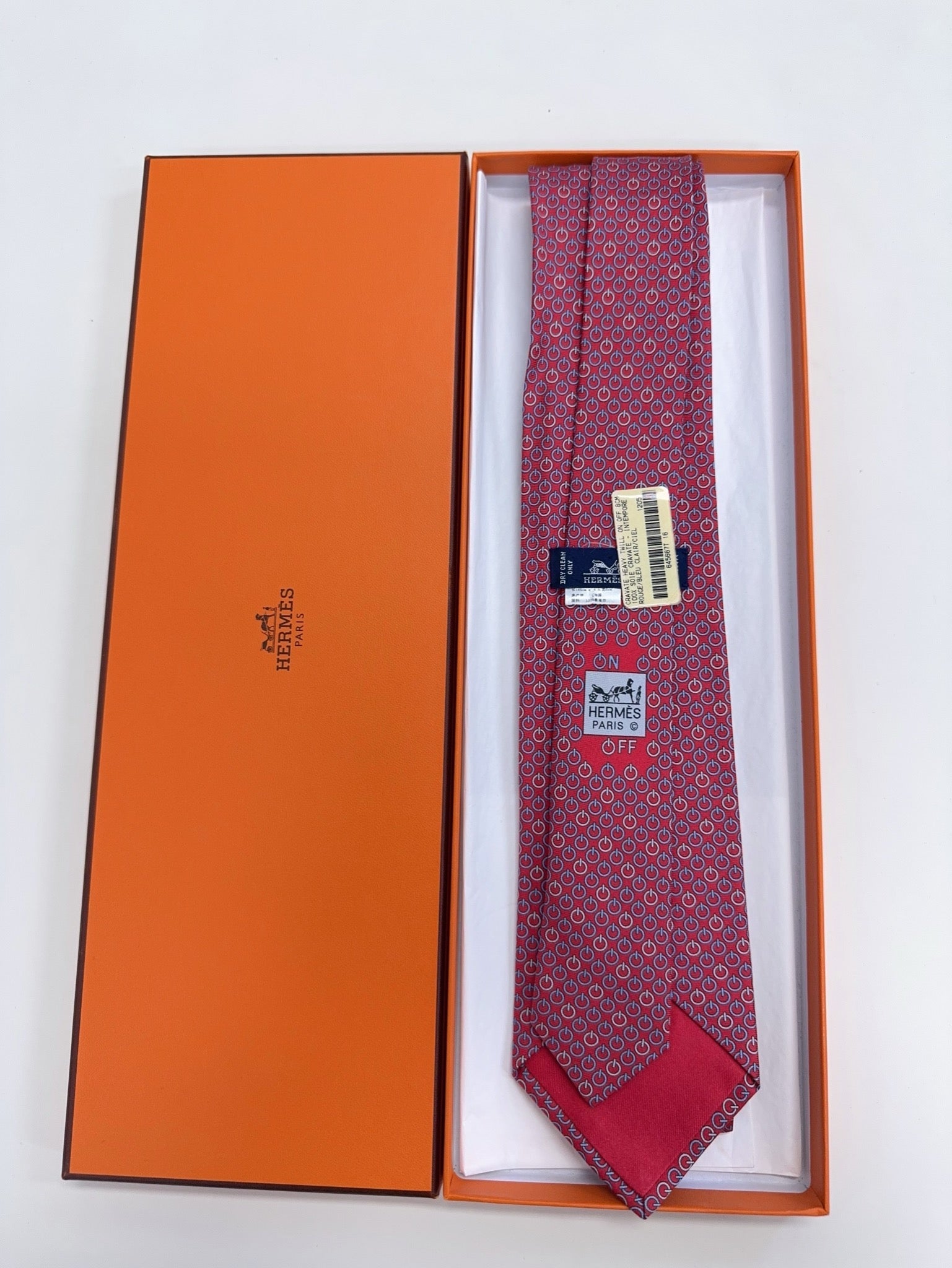 Hermès Twill Tie Rose Rouge image 1