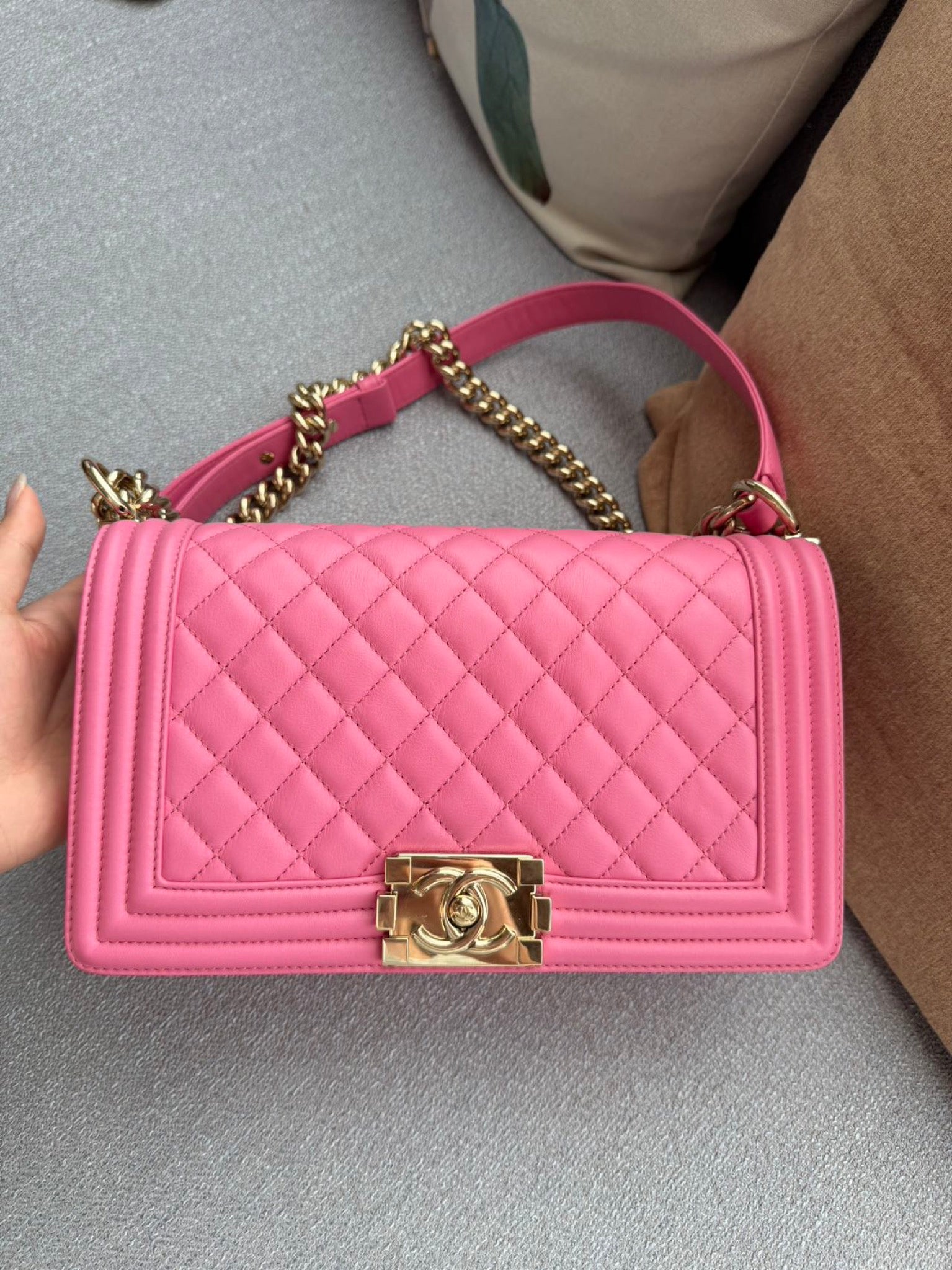 Chanel Boy Flap Bag Pink image 1
