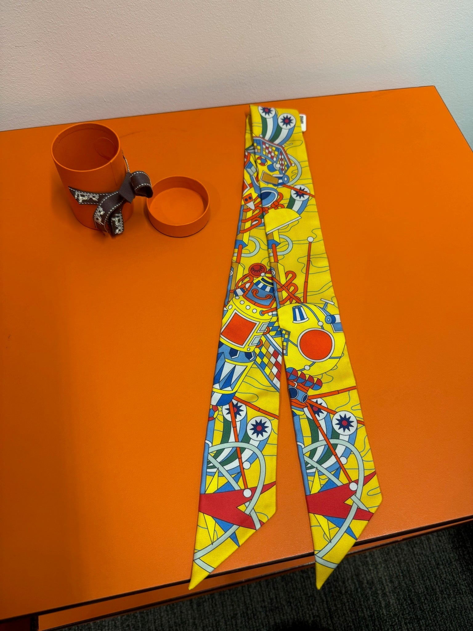 Hermès Twilly - Yellow Harf Odyssey Print image 1