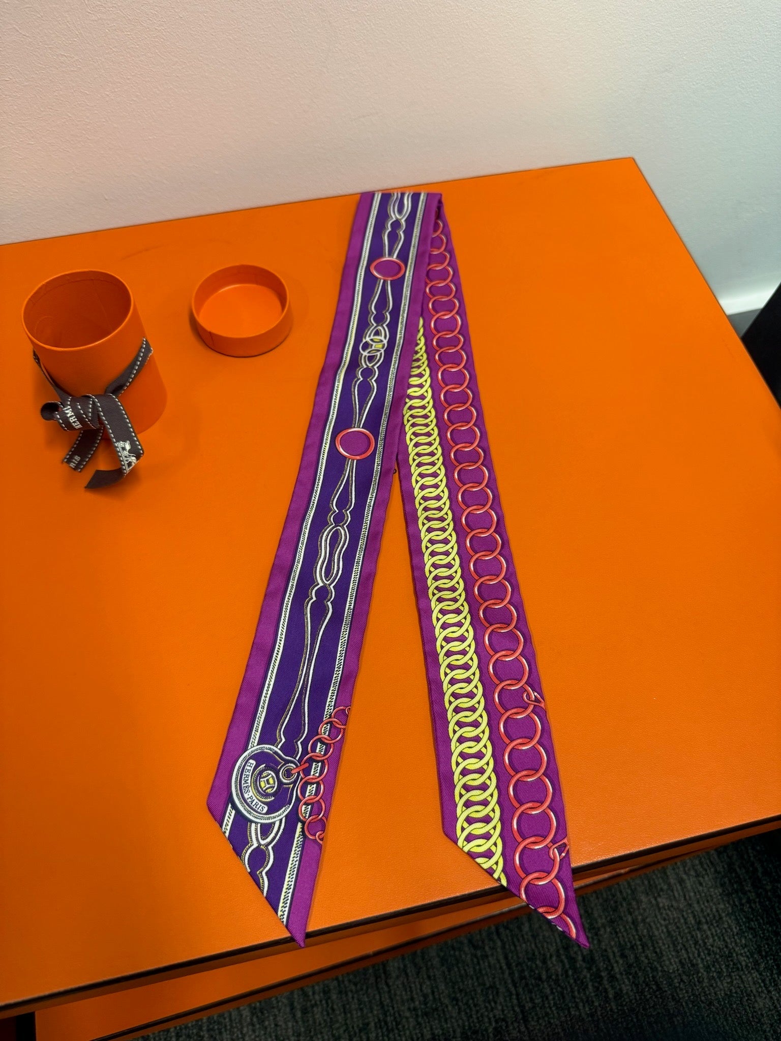 Hermès Twilly - Purple Chain Print image 1