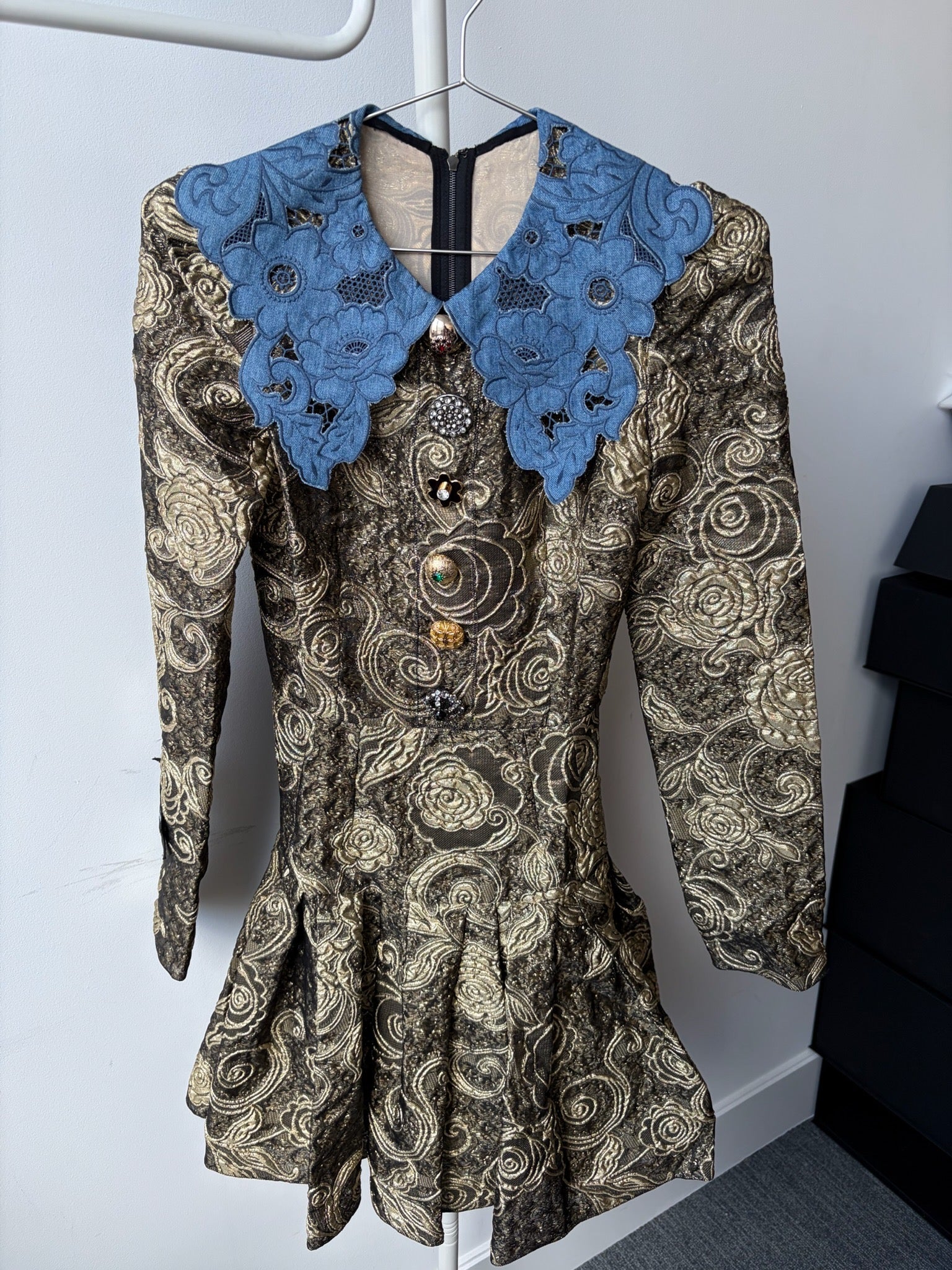 Dolce & Gabbana Long Sleeve Zip Back Dress image 1