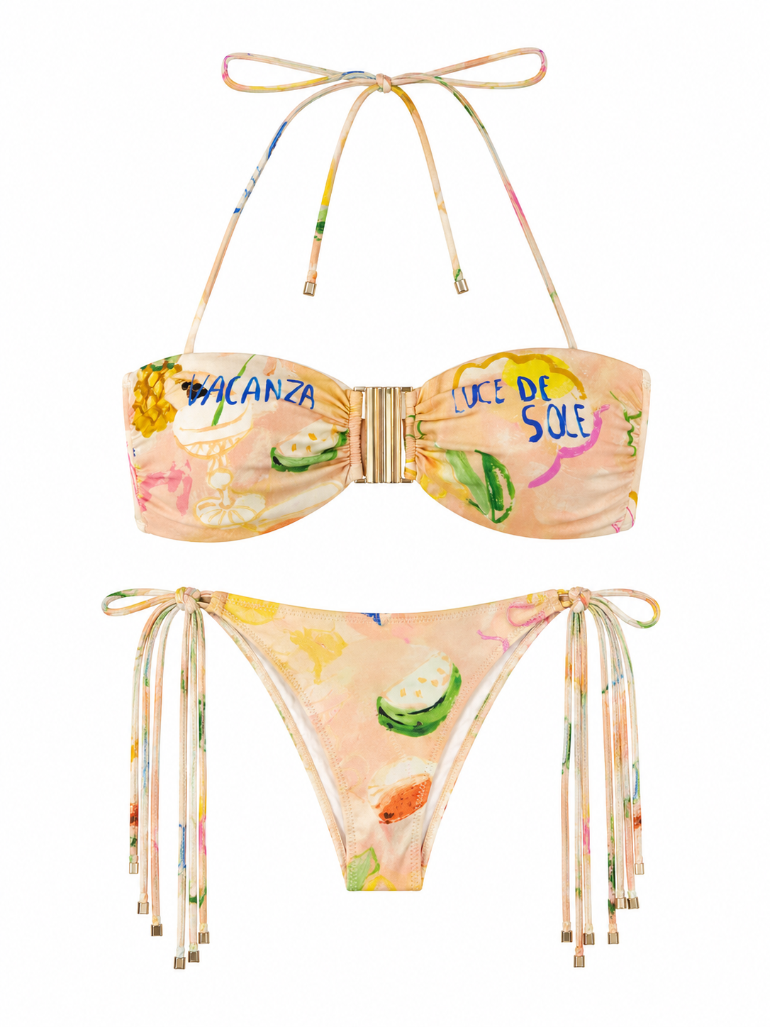 SWIMSUIT 2 PIECES FRINGES MCL12840