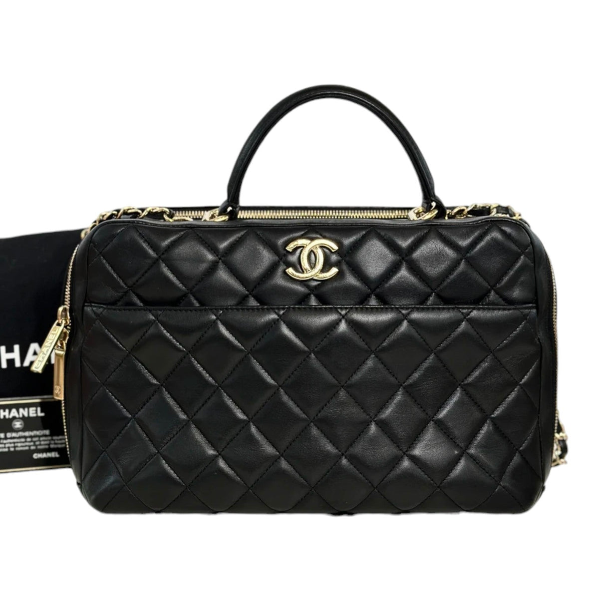 Chanel Black Trendy CC Bowling Bag