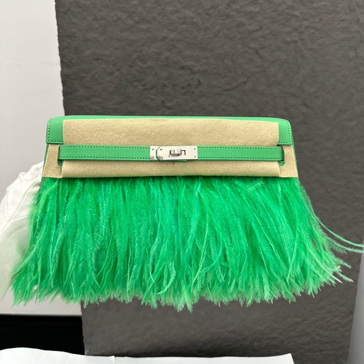 Hermès Kelly Elan Folie Ostrich Feather image 2