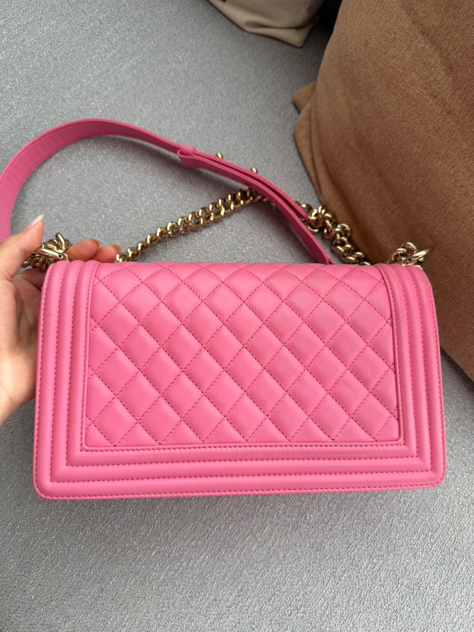Chanel Boy Flap Bag Pink image 2