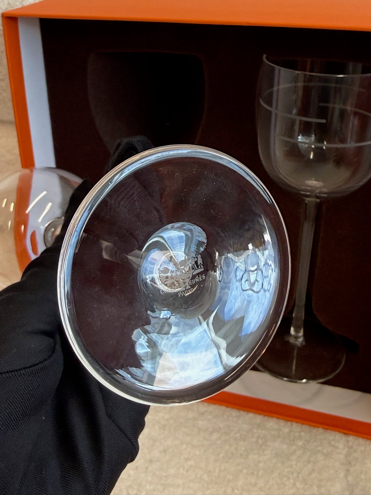 Hermès Wine Glass Set 2 Pieces image 2