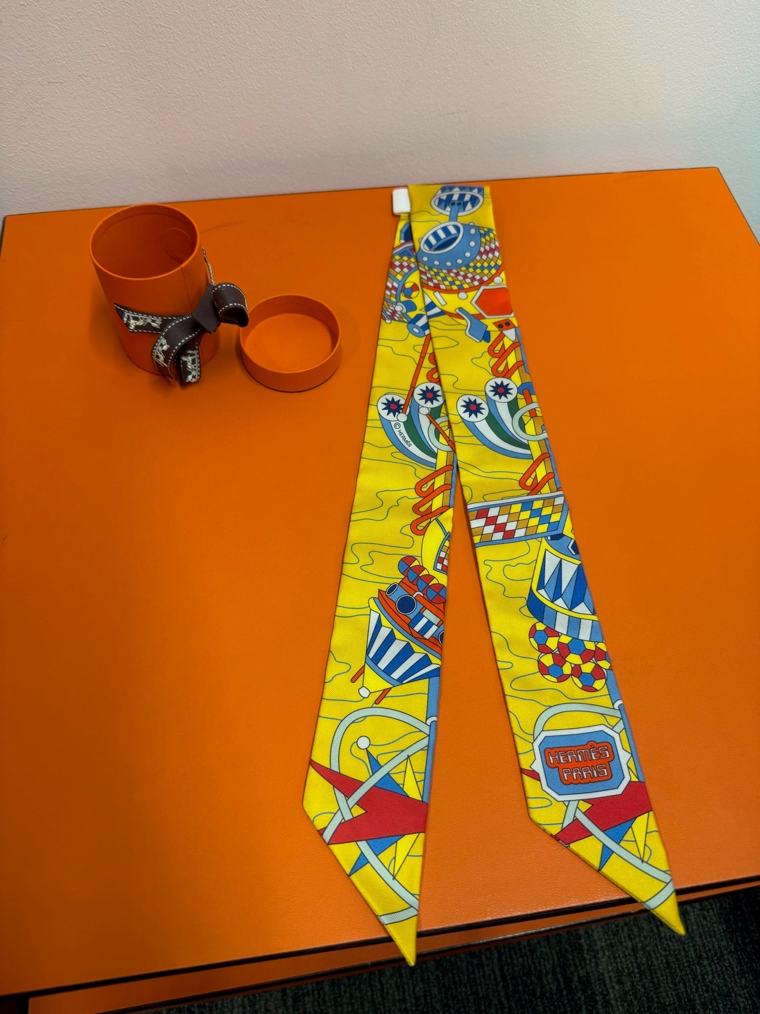 Hermès Twilly - Yellow Harf Odyssey Print image 2